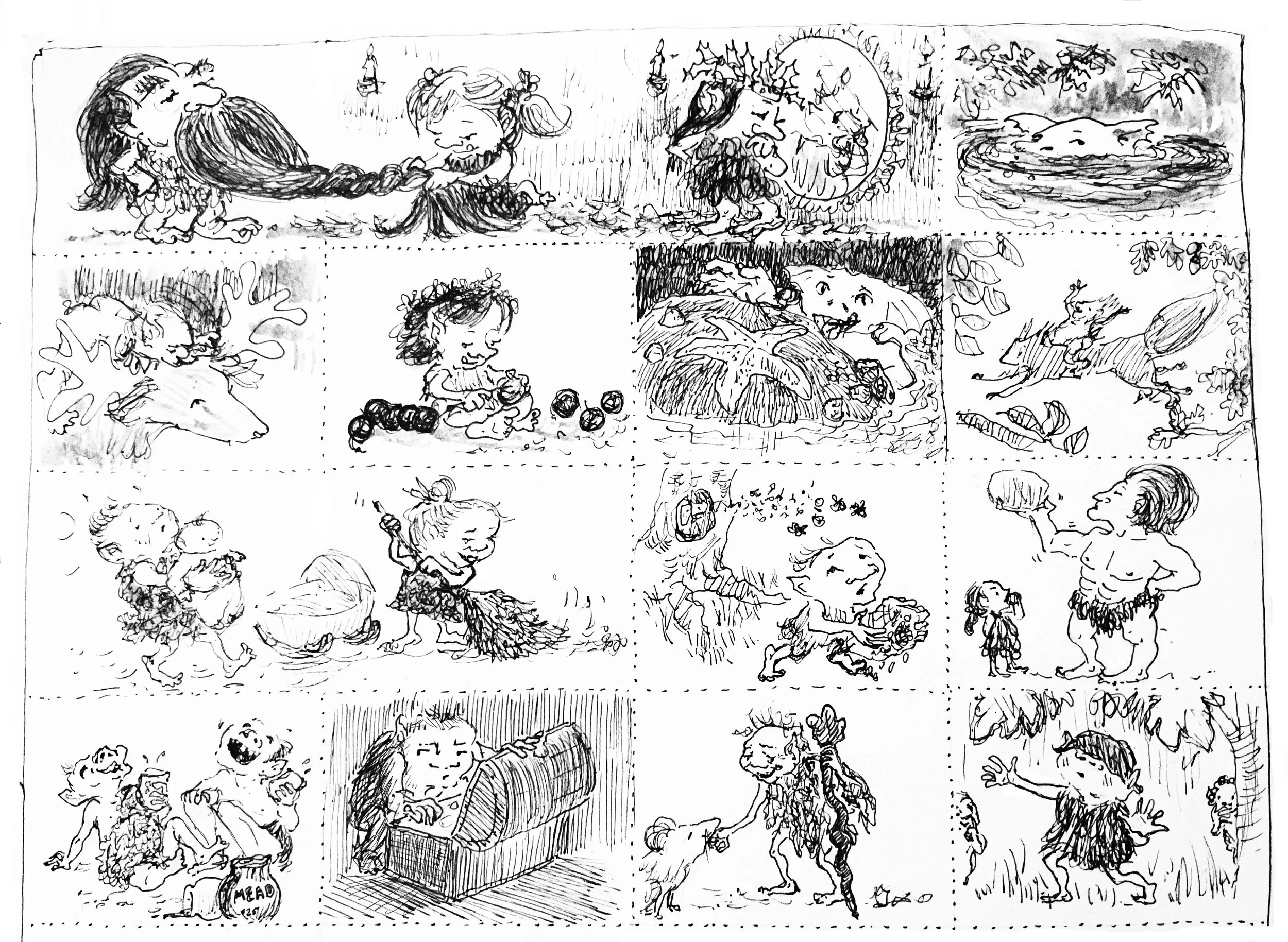 Woodland creatures - for Inktober 2025 prompts