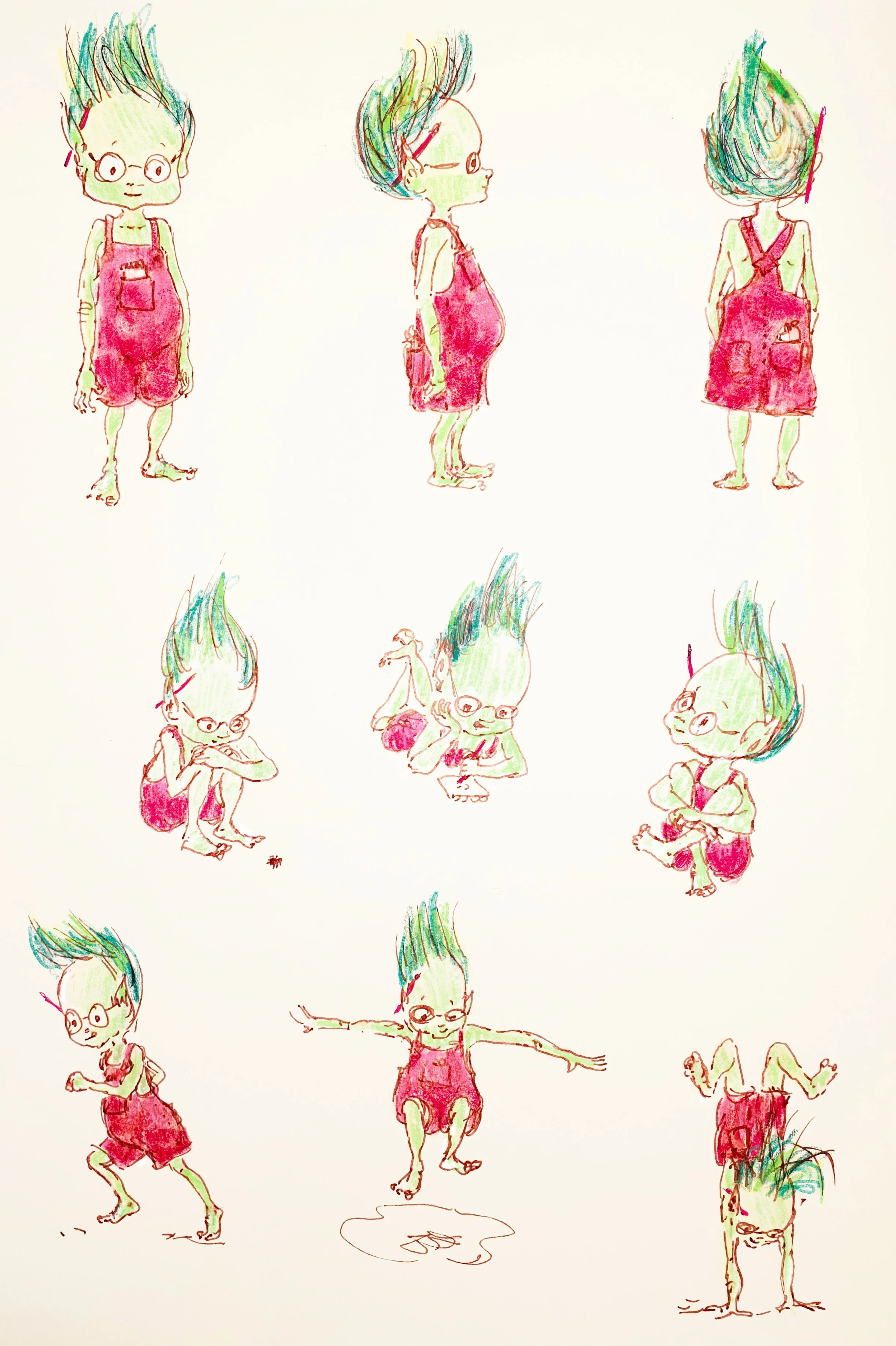 Grinkle character studies - Story about a goblin called Grinkle and his search for like minded friends