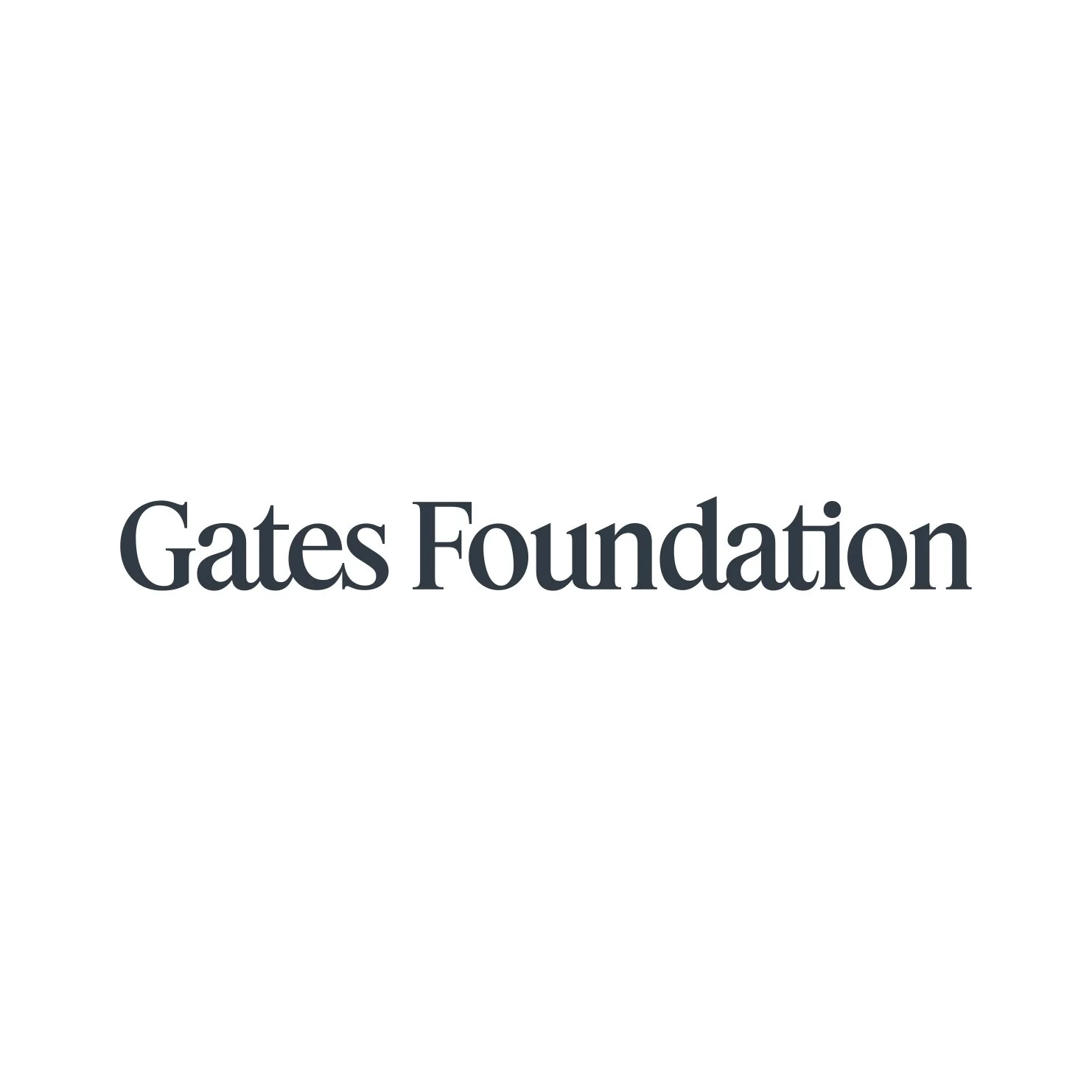Gates Foundation logo with black text on a white background.