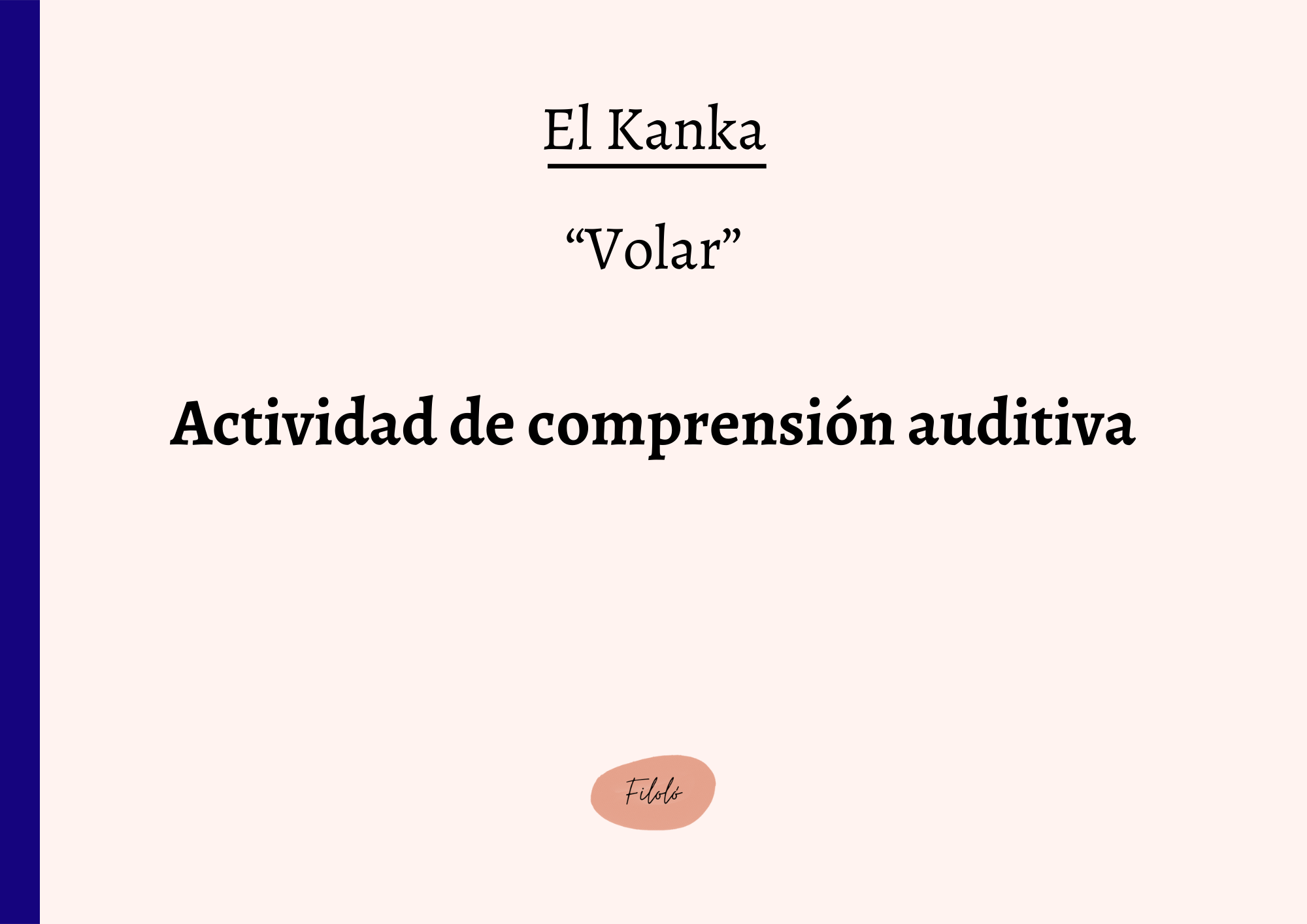 “Volar”: actividad de comprensión auditiva