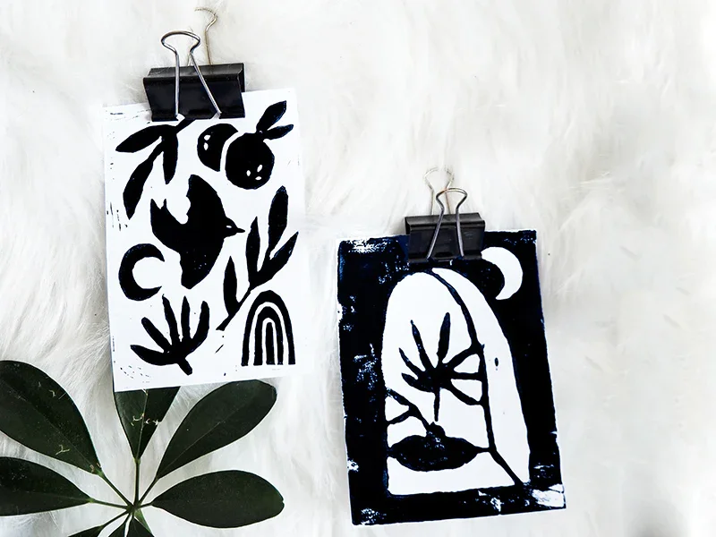 Acheter KIT DIY DECO - Mes cartes en linogravure
