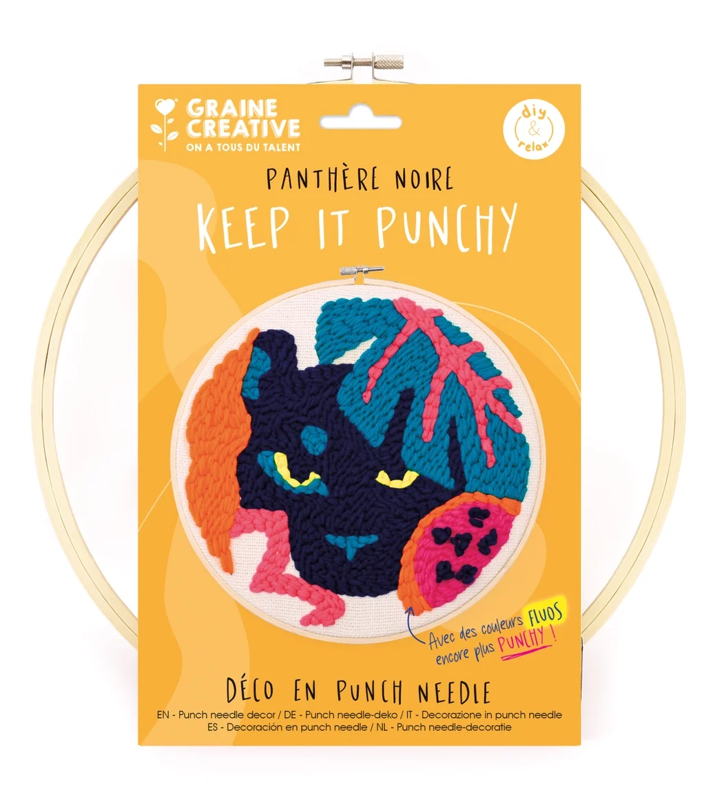 Kit Punch Needle Panthère | Graine Creative