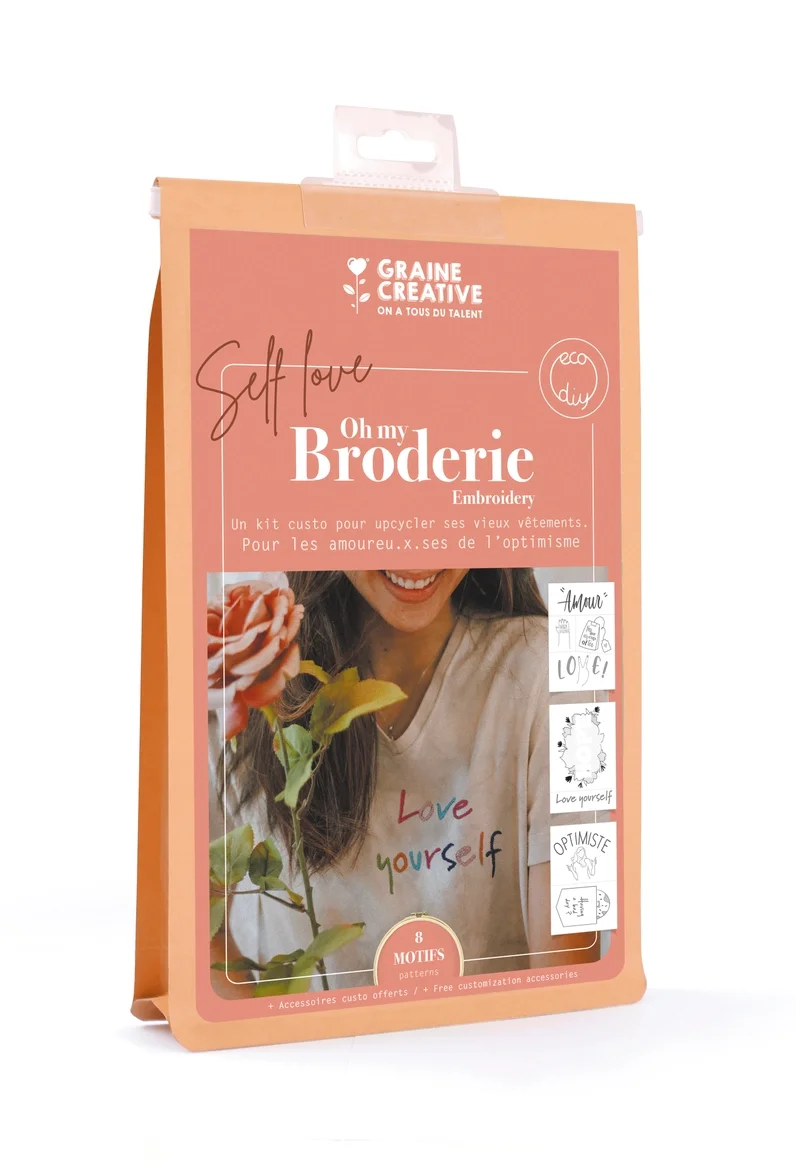 Kit broderie sur vêtement | Graine Creative