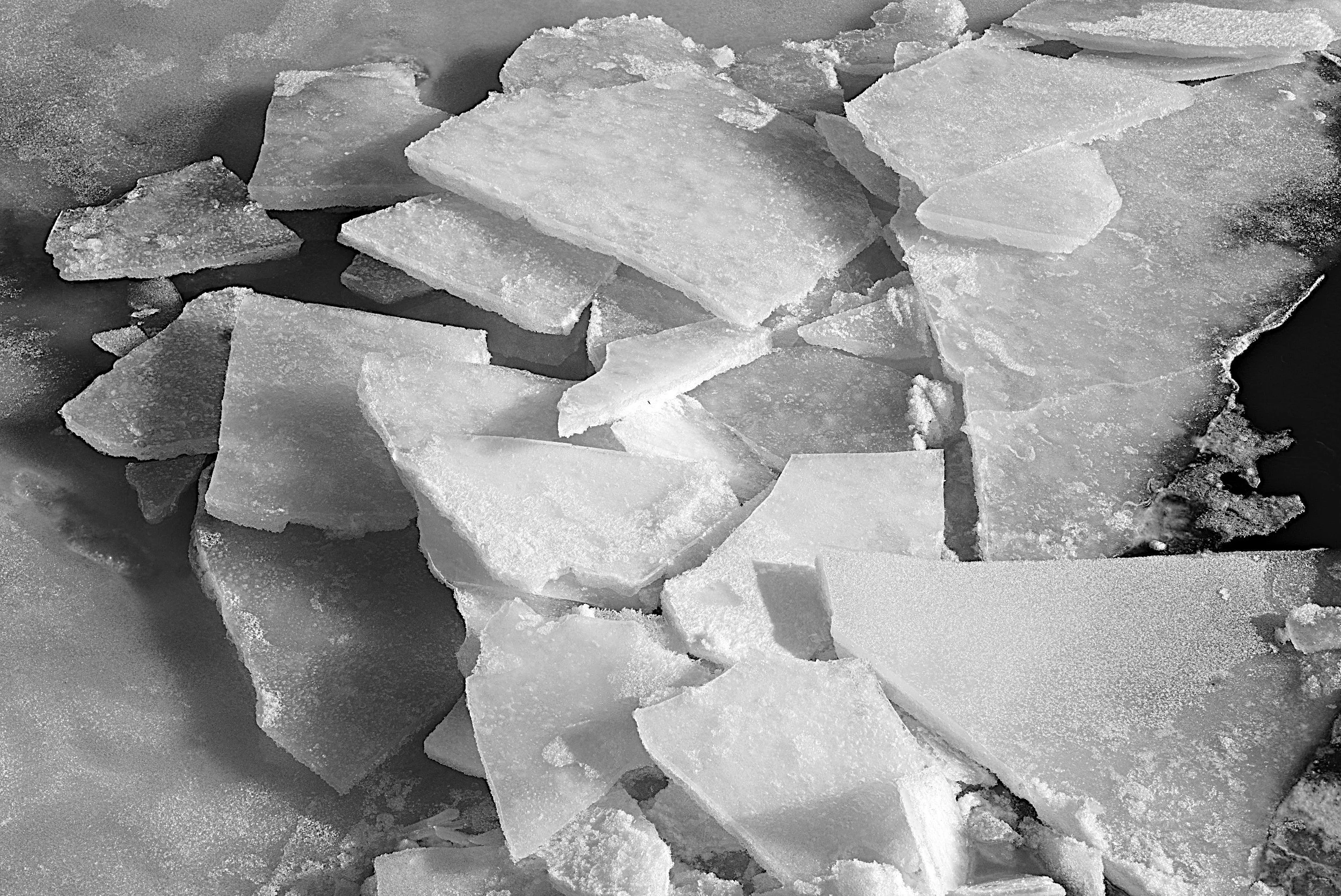 the ice on the river is gone