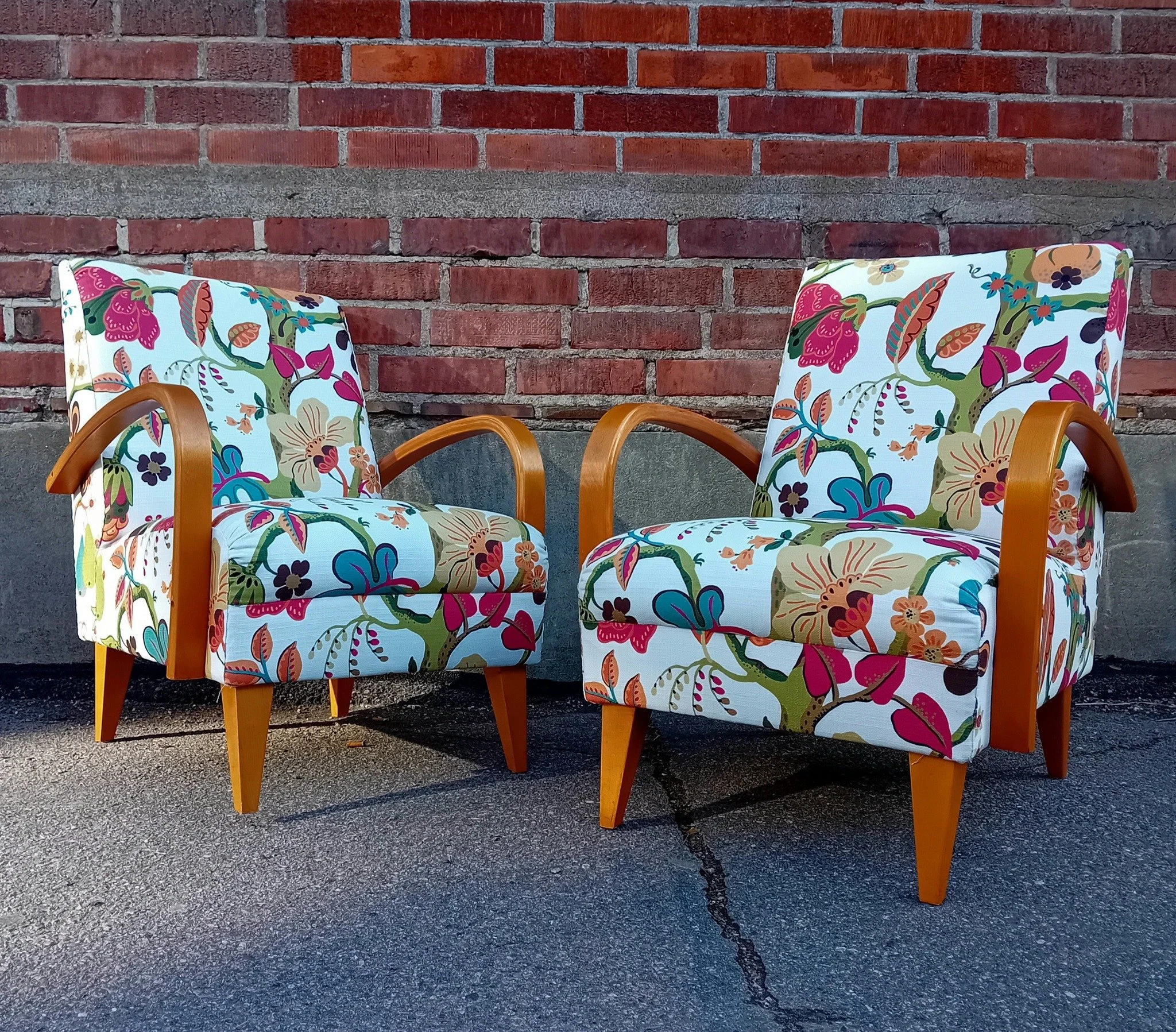 Asken nojatuoli verhoiltu - verhoomo Helsinki