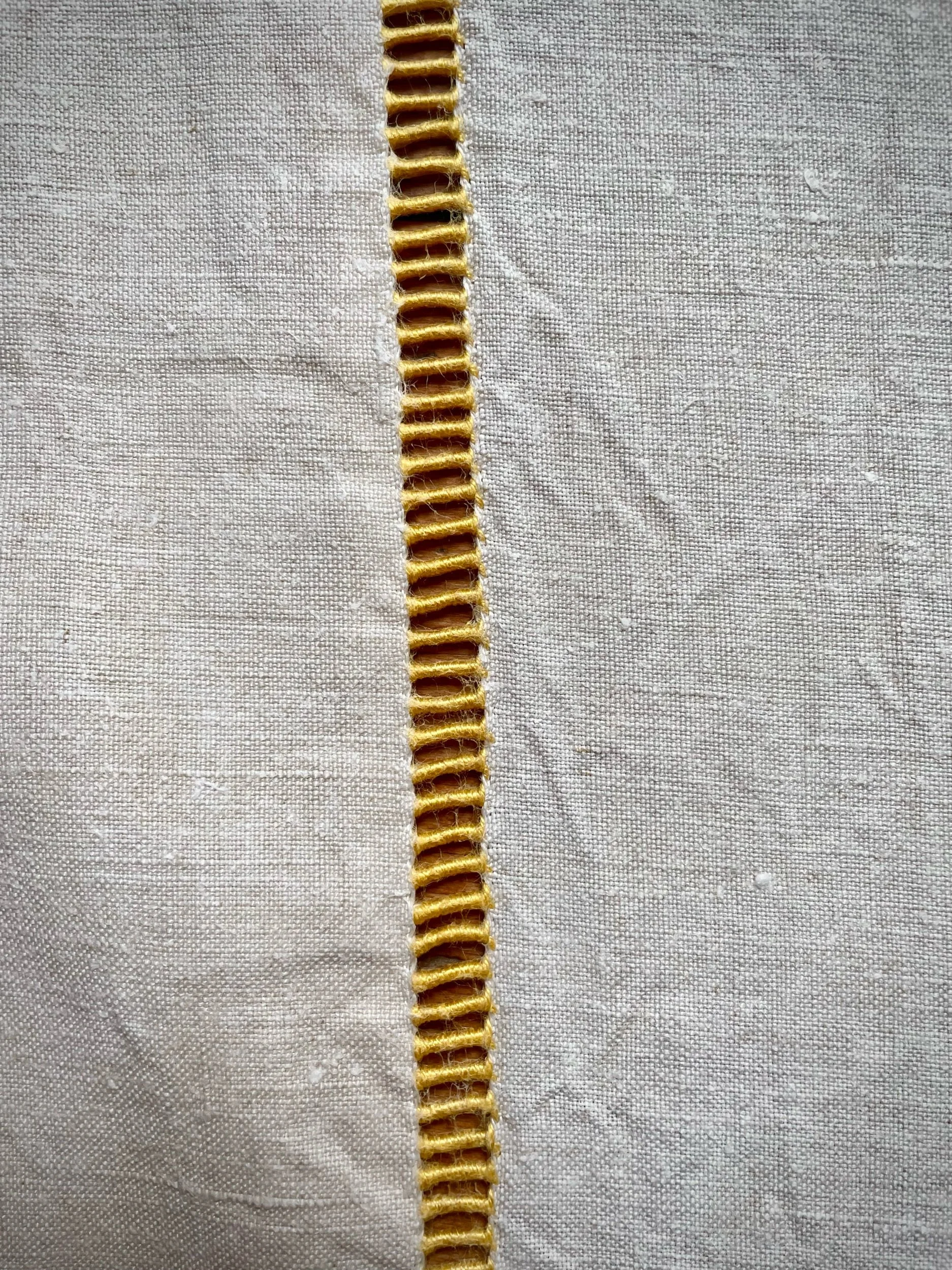 Symbol For Using Ladder A stunning large never-used pure linen sheet with hand-embroidered ...