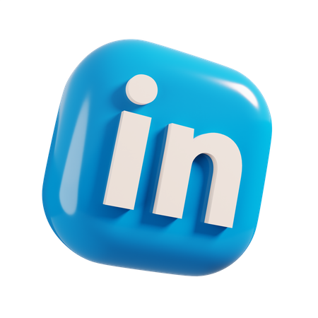 Logo di LinkedIn su uno sfondo blu