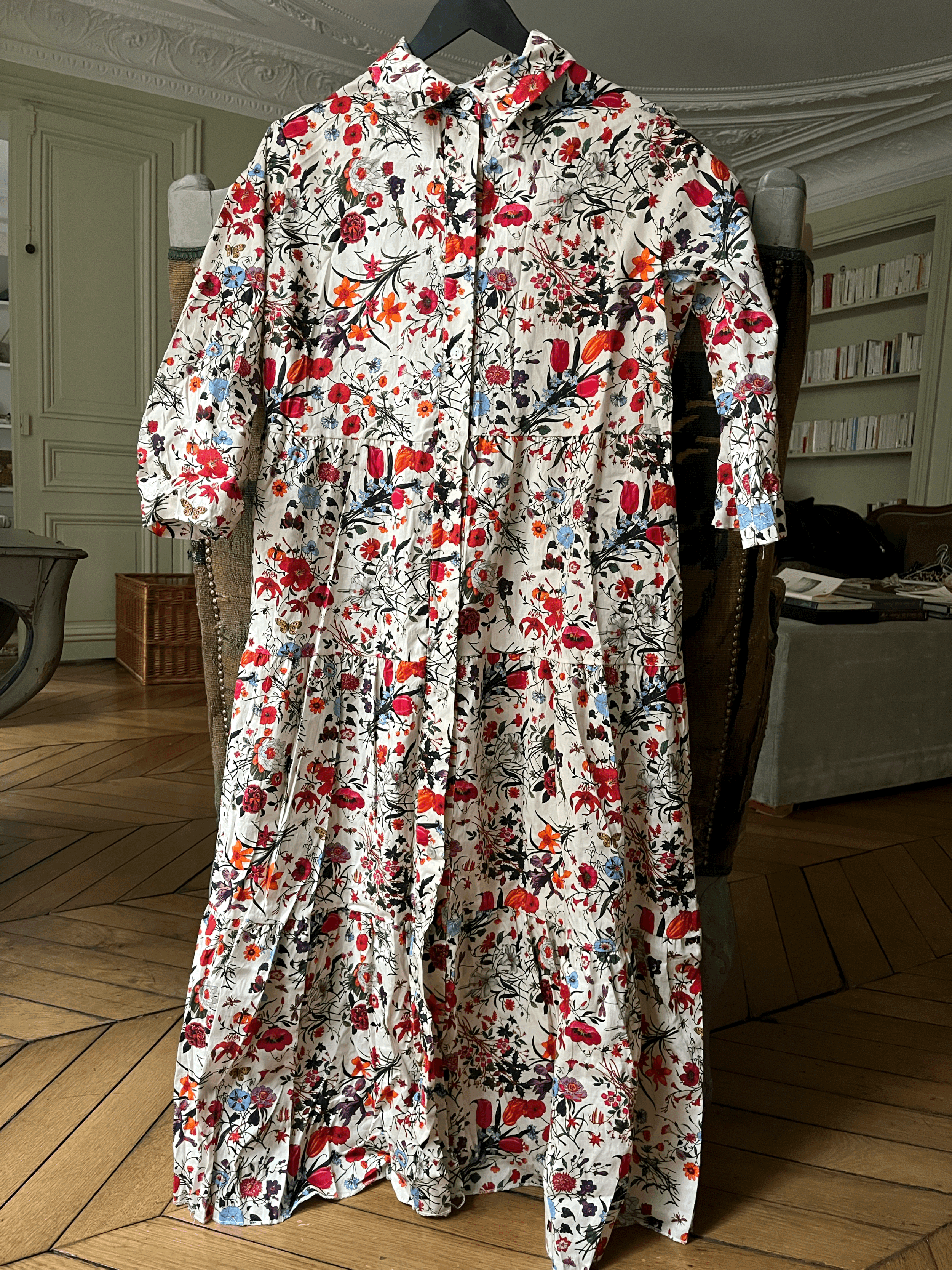 Cotton Garden Dress – Bloom & Insects Print
