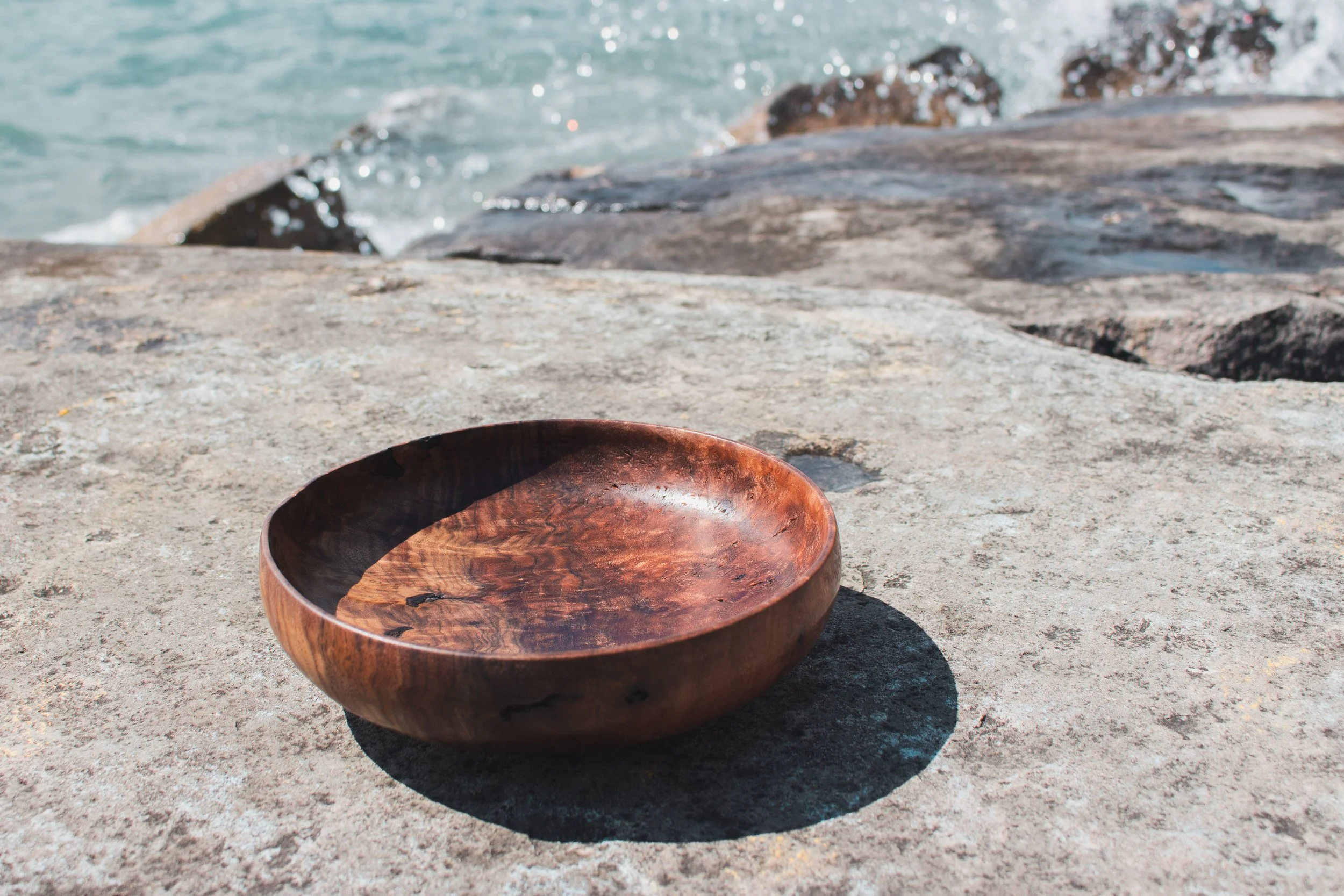Claro Walnut Burl Bowl