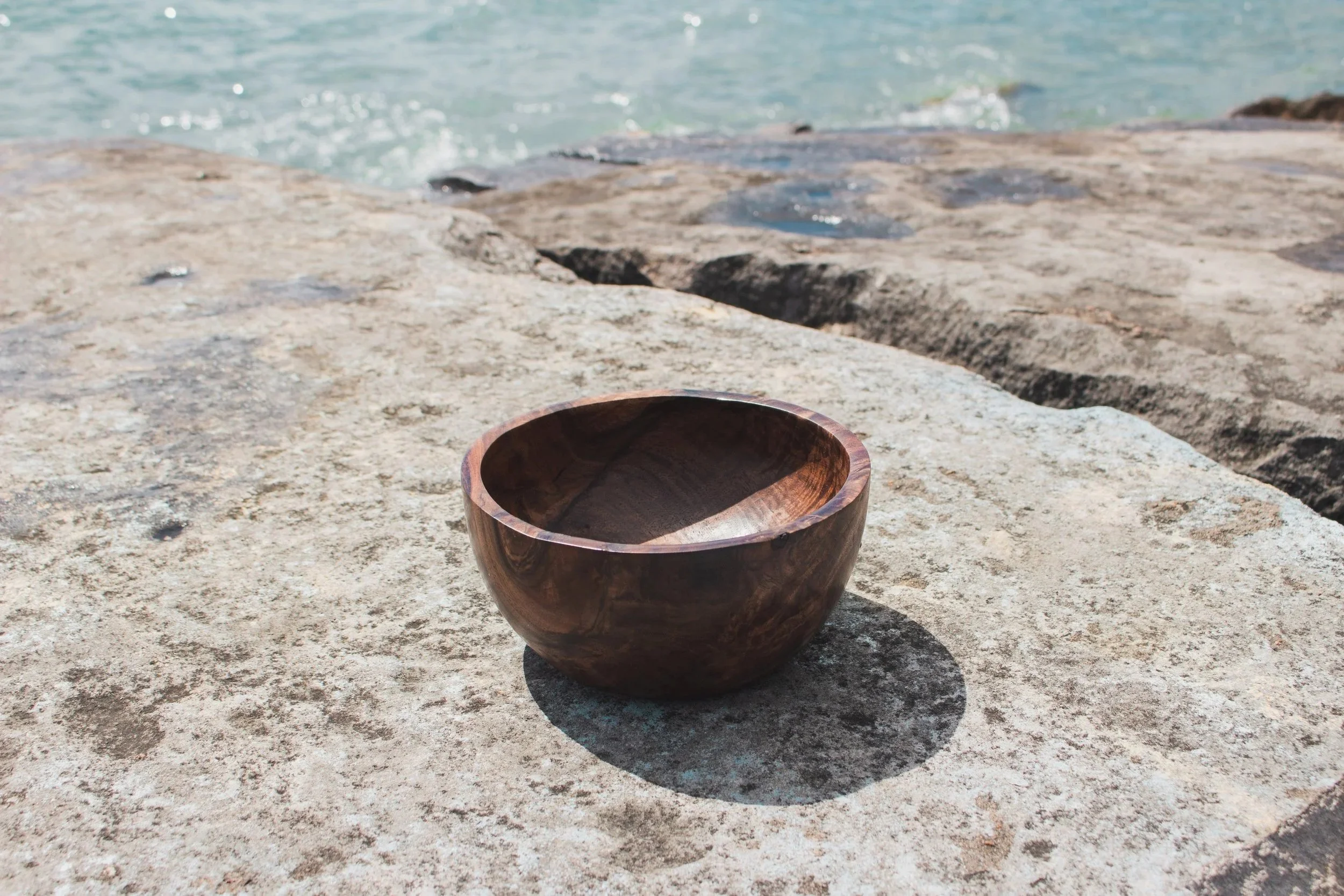 Claro Walnut Burl Bowl