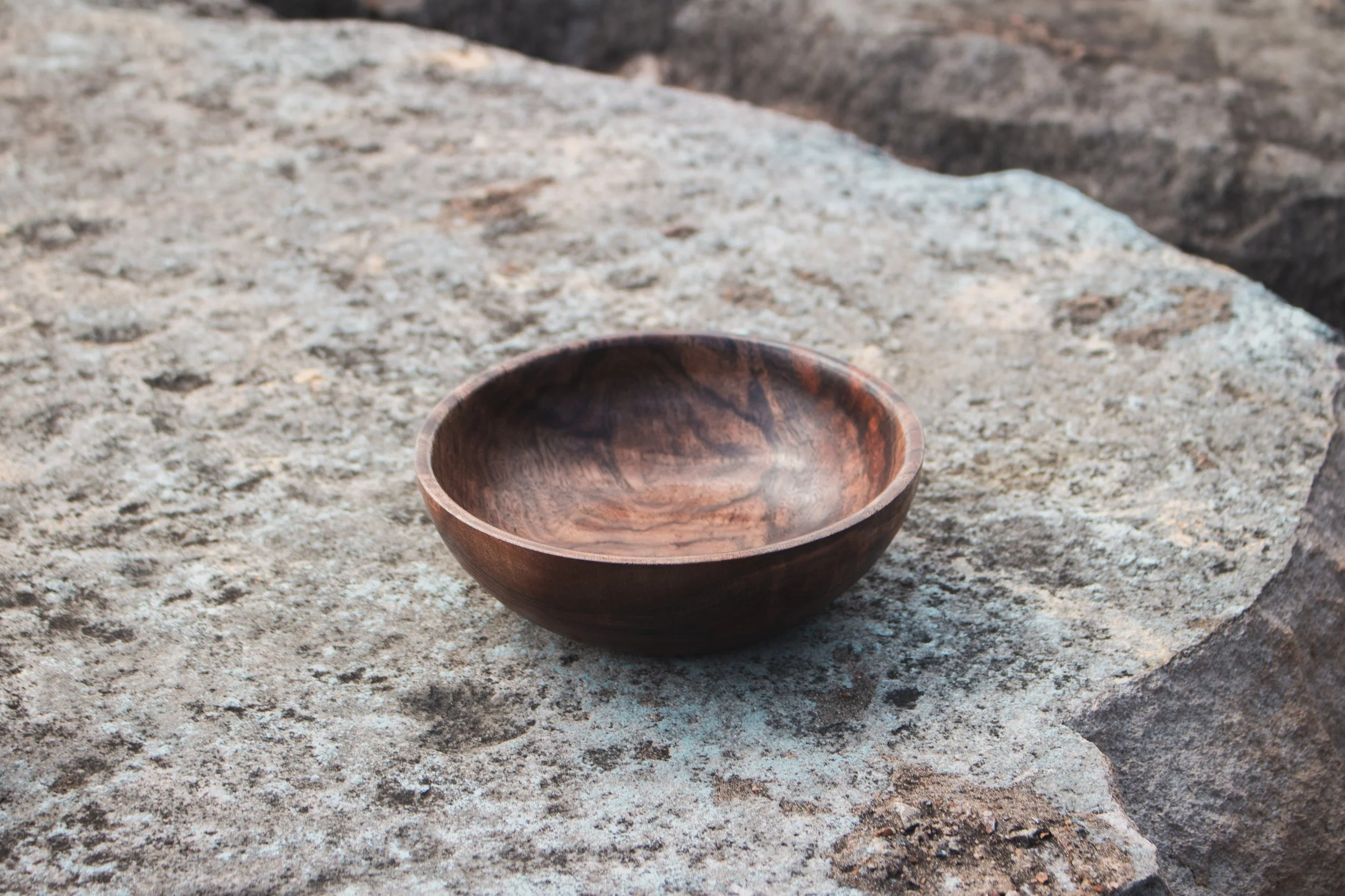 Claro Walnut Burl Bowl