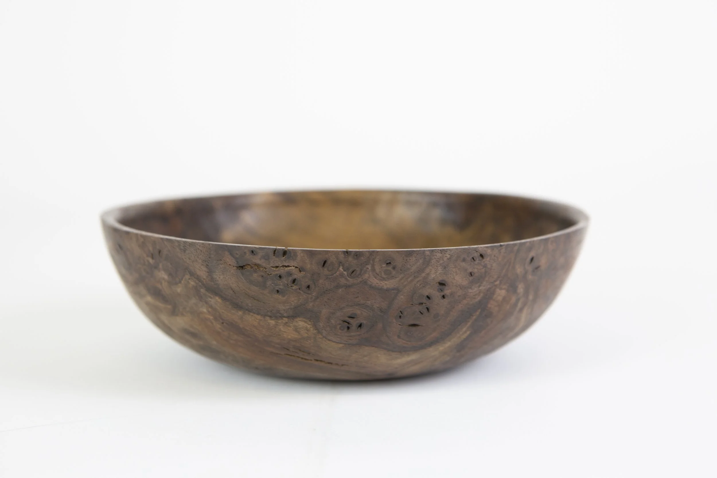 Claro Walnut Burl Bowl