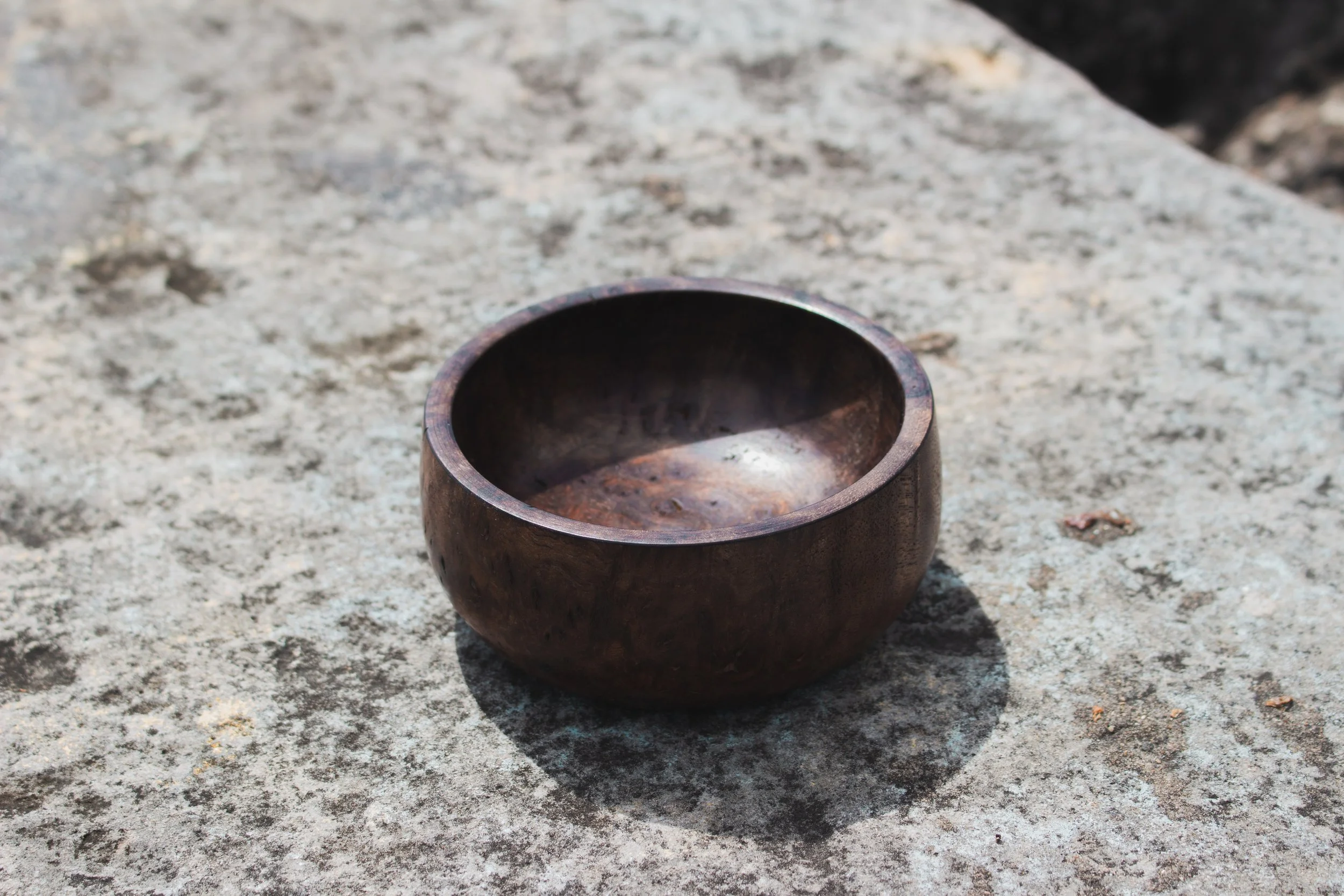 Claro Walnut Burl Bowl