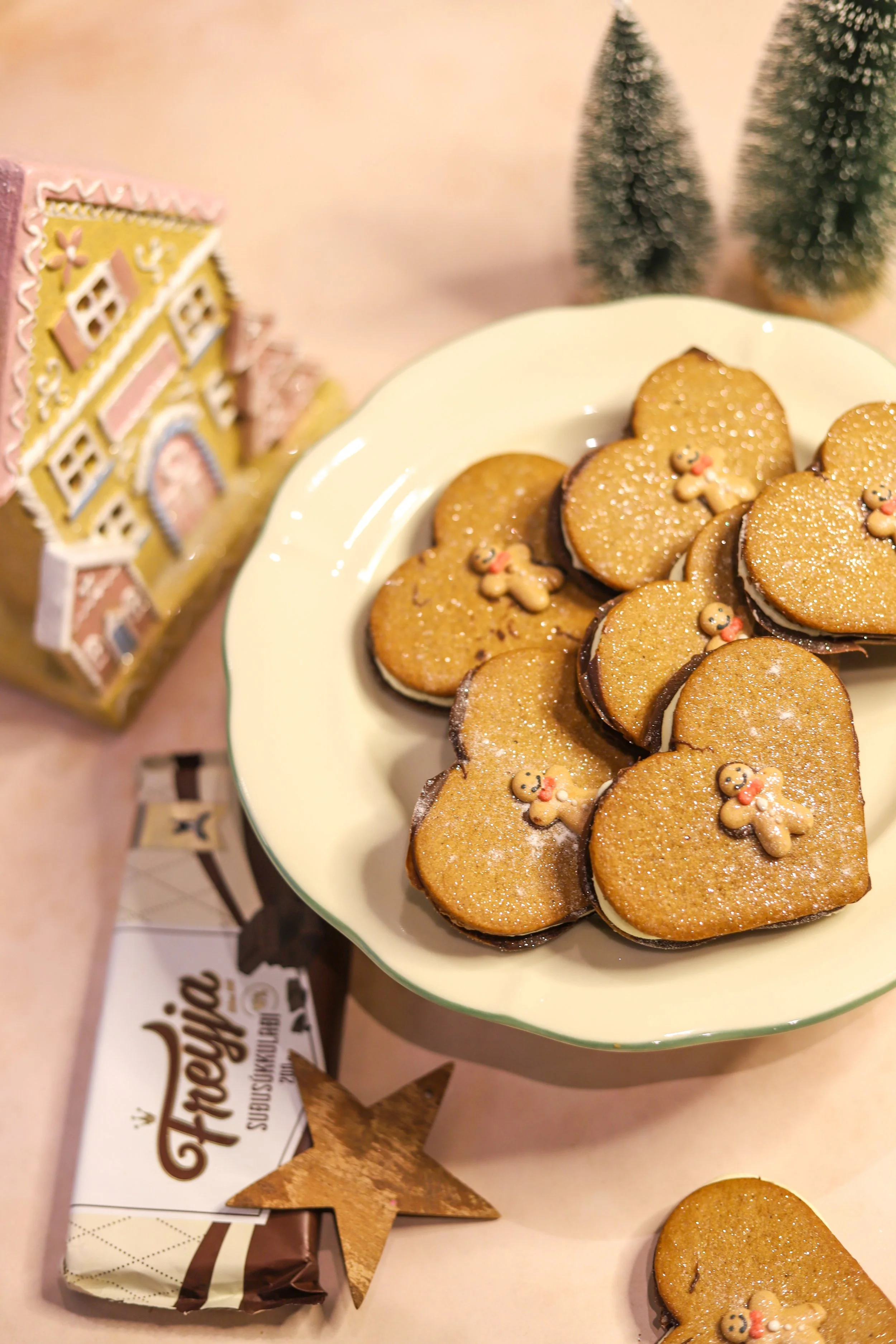 Piparköku samlokur með súkkulaði og smjörkremi