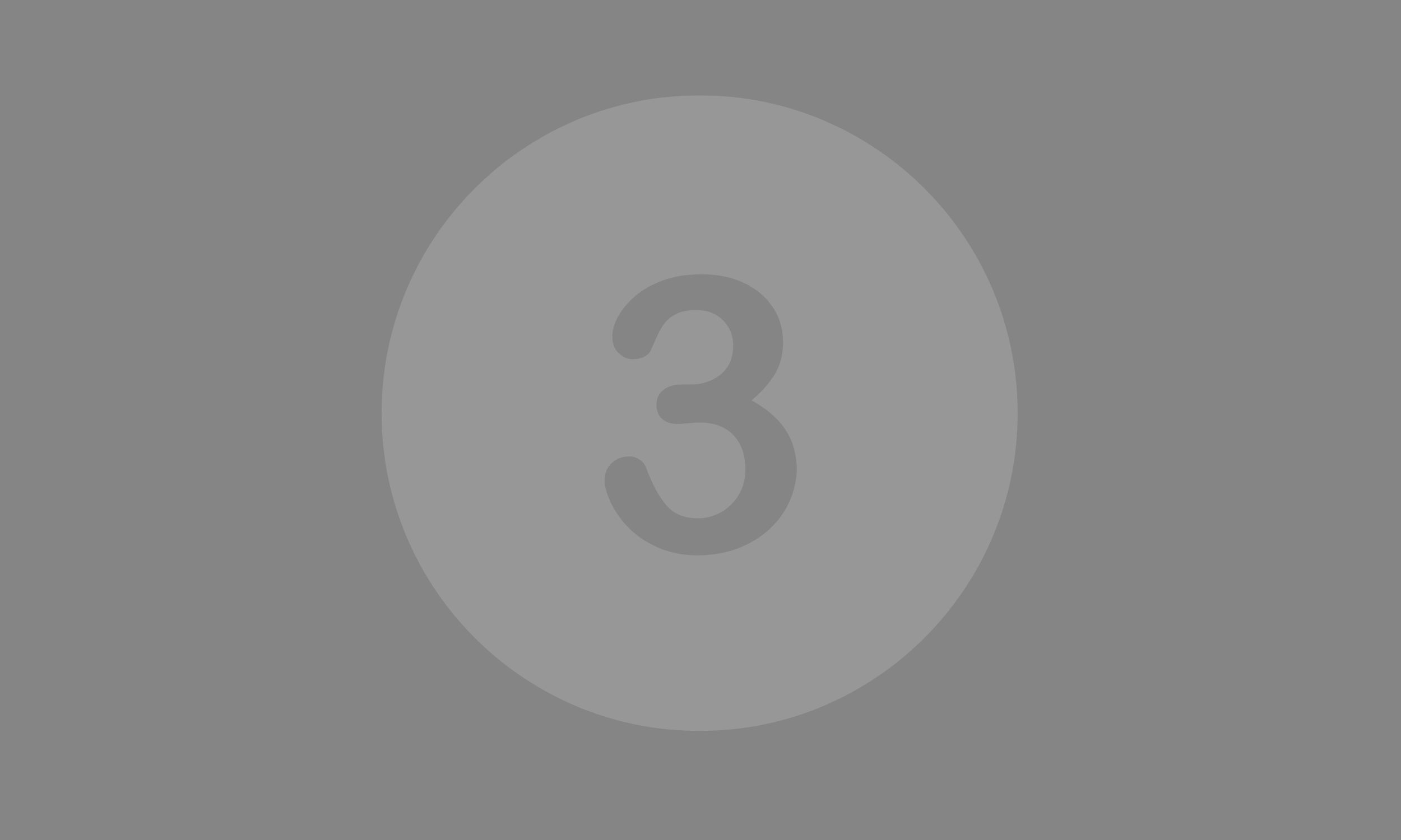 A grey-colored background with a number 3.