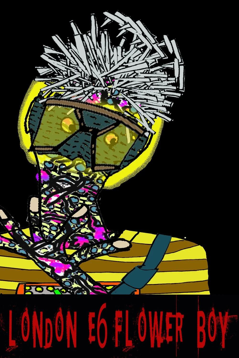 London E6 Flower Boys characters brought together in a colourful contemporary artwork inspired by urban life and youth culture..jpg