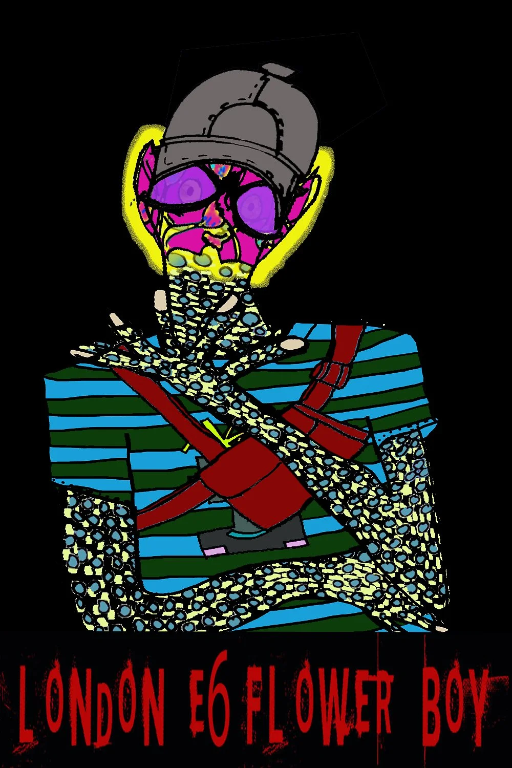 London street-inspired art featuring Flower Boys characters, created as part of an original contemporary art series..jpg