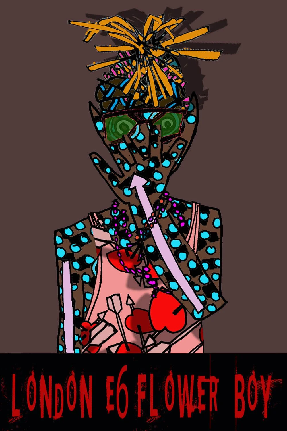 London E6 Flower Boys portfolio — original contemporary artwork celebrating fictional characters, street culture, colour and the energy of East London..jpg