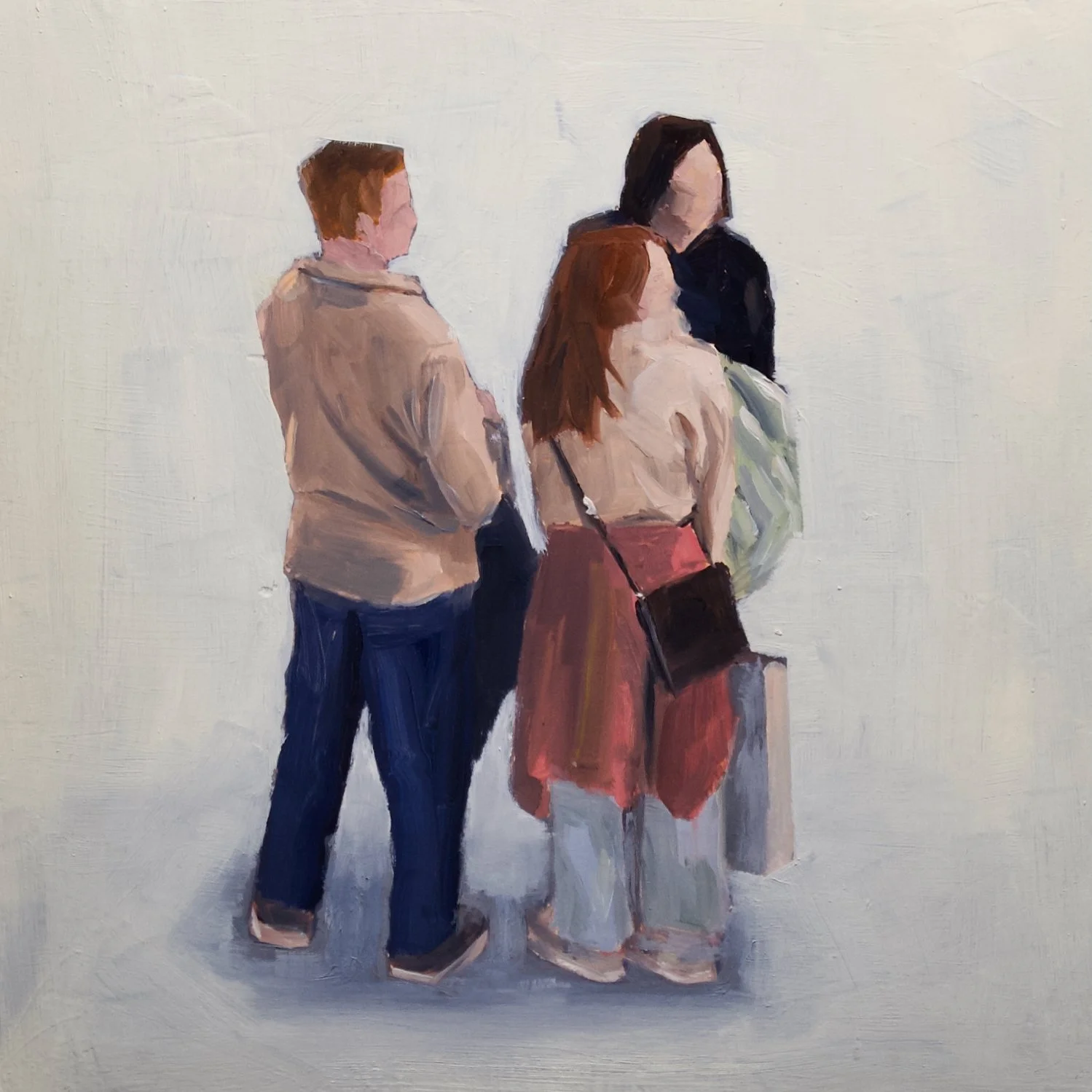 Way out?, 20cm x 20cm x 0.6cm, oil on woodpanel, 2025