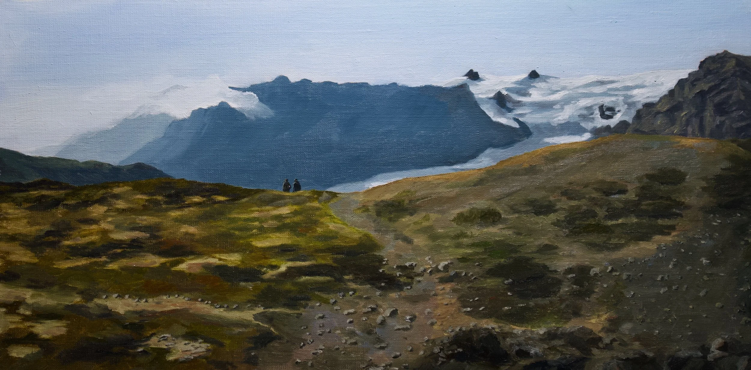 Adventure, 60cm x 30cm x 2cm, oil on linen, 2024