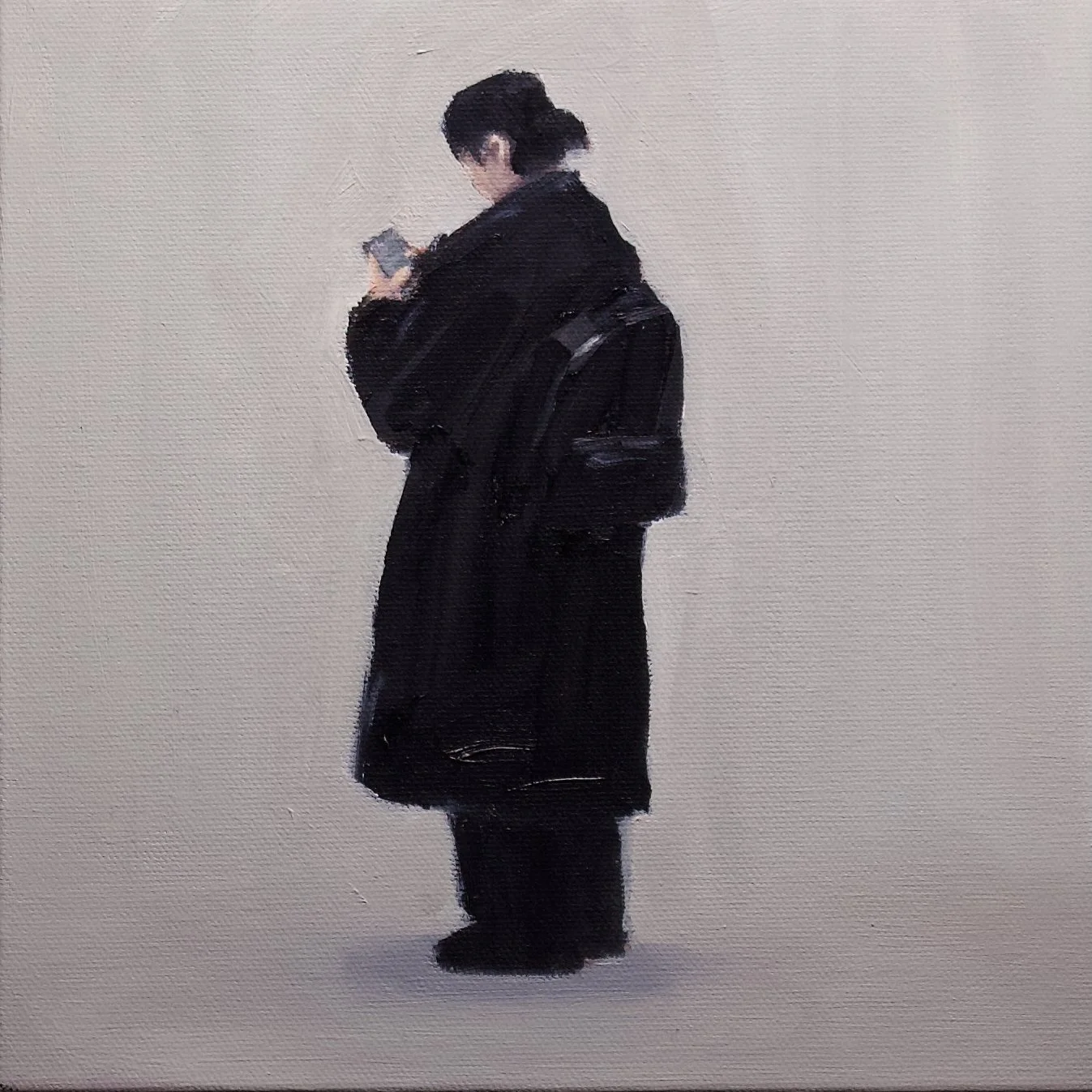 Where u at?, 20cm x 20cm x 2cm, oil on canvas, 2025