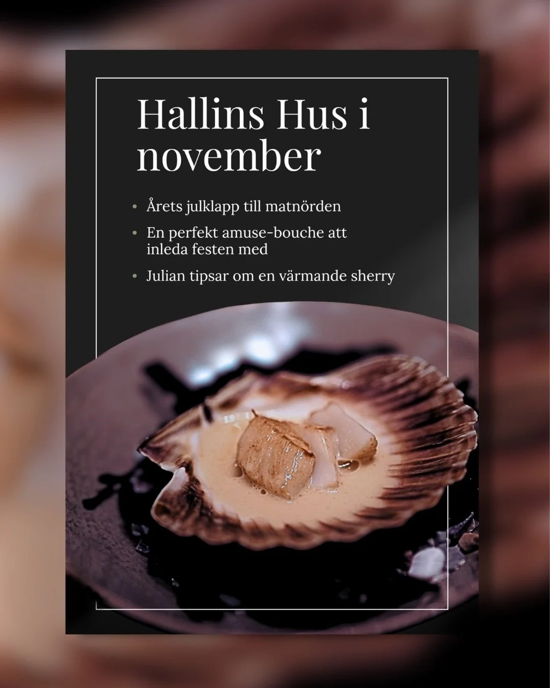 Hallins Hus &auml;r ett kulinariskt pop-up koncept som sl&aring;r upp d&ouml;rrarna varje v&aring;r p&aring; Slussens Pensionat.

Varje m&aring;nad skickar vi p&aring; Hallins Hus ut ett nyhetsbrev, fullsp&auml;ckat med matn&ouml;rderi, inspiration, 
