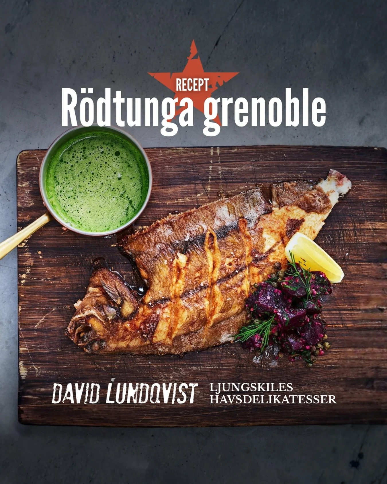 I denna R&ouml;dtunga grenoble m&ouml;ts David Lundqvists recept och fantastiska r&aring;varor fr&aring;n Ljungskiles Havsdelikatesser.

Vad s&auml;gs om r&ouml;dtunga som f&aring;r steka i brynt sm&ouml;r, r&ouml;dbetor som lagts till r&auml;tta i 1
