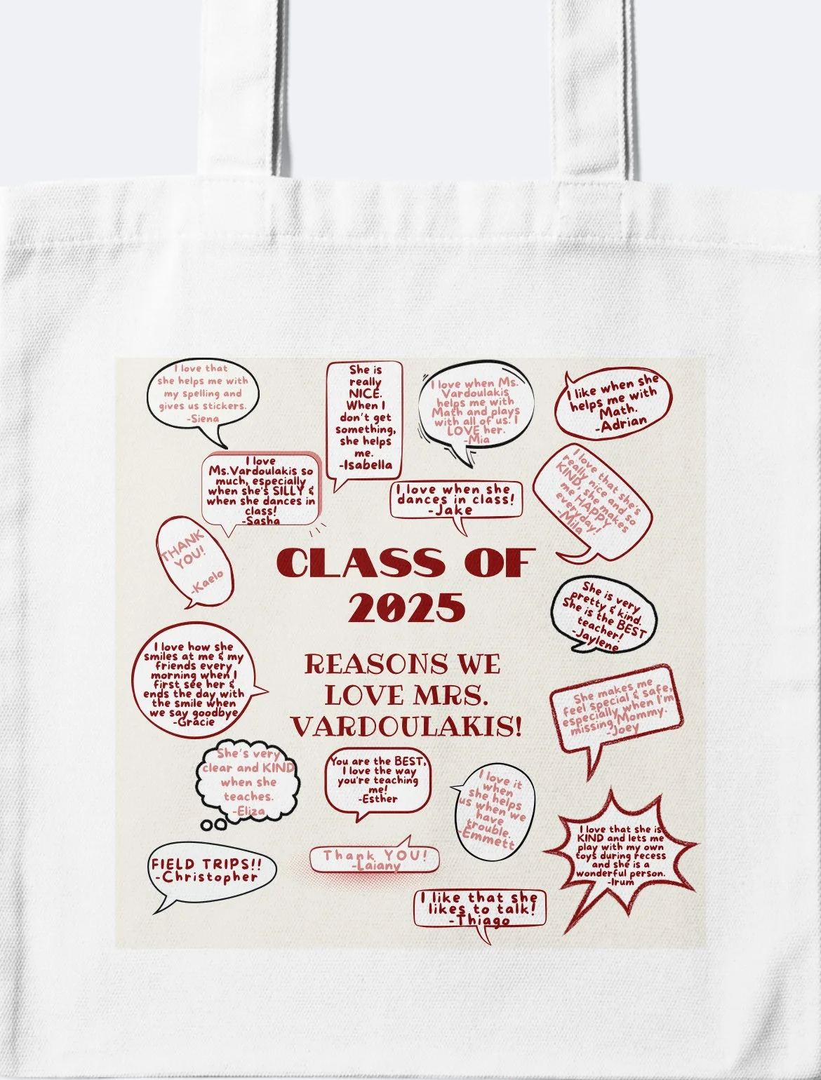 TEACHER APPRECIATION TOTE