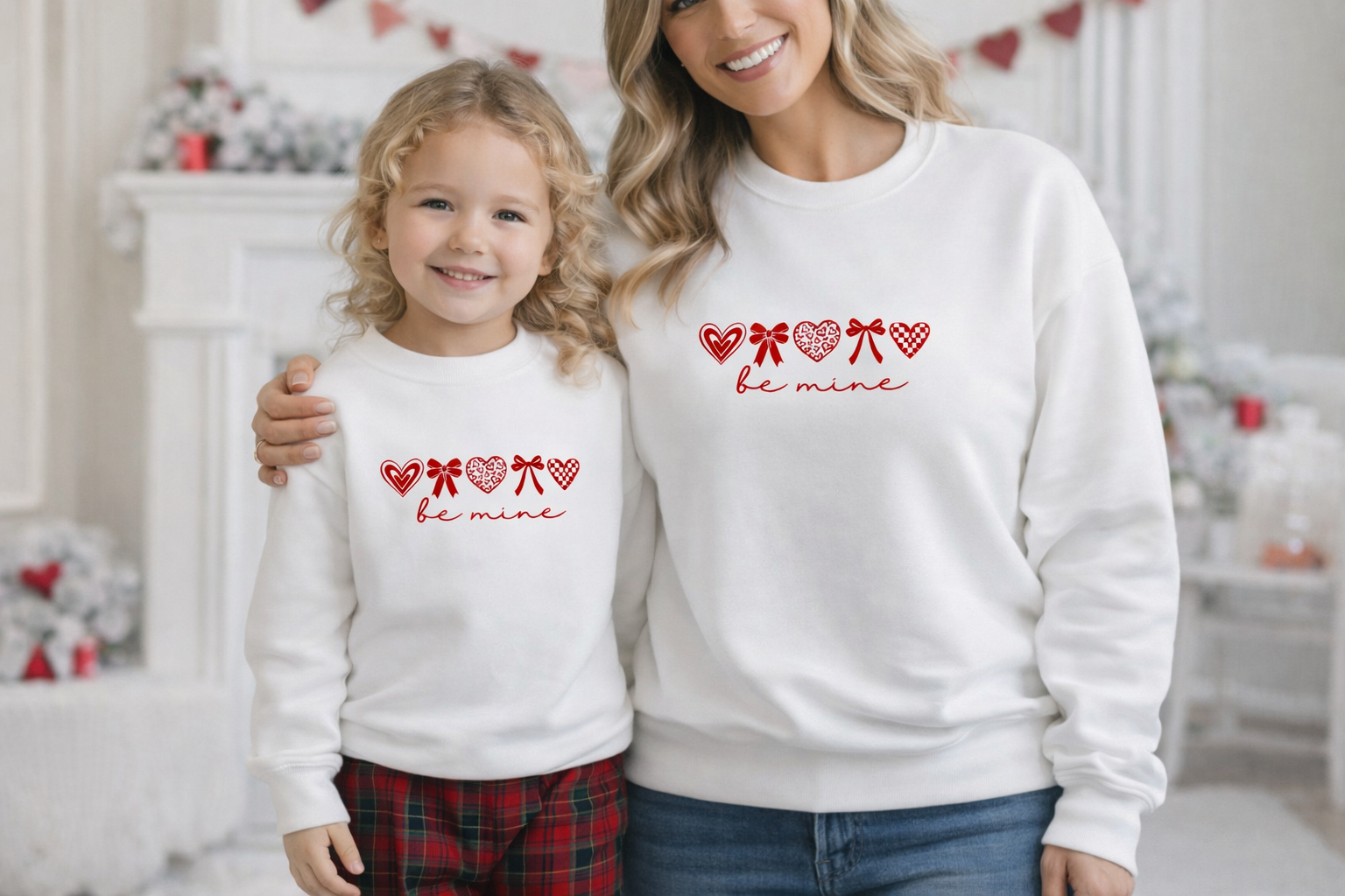 Be Mine Mama & Mini Matching Valentine’s Sweatshirt ❤️