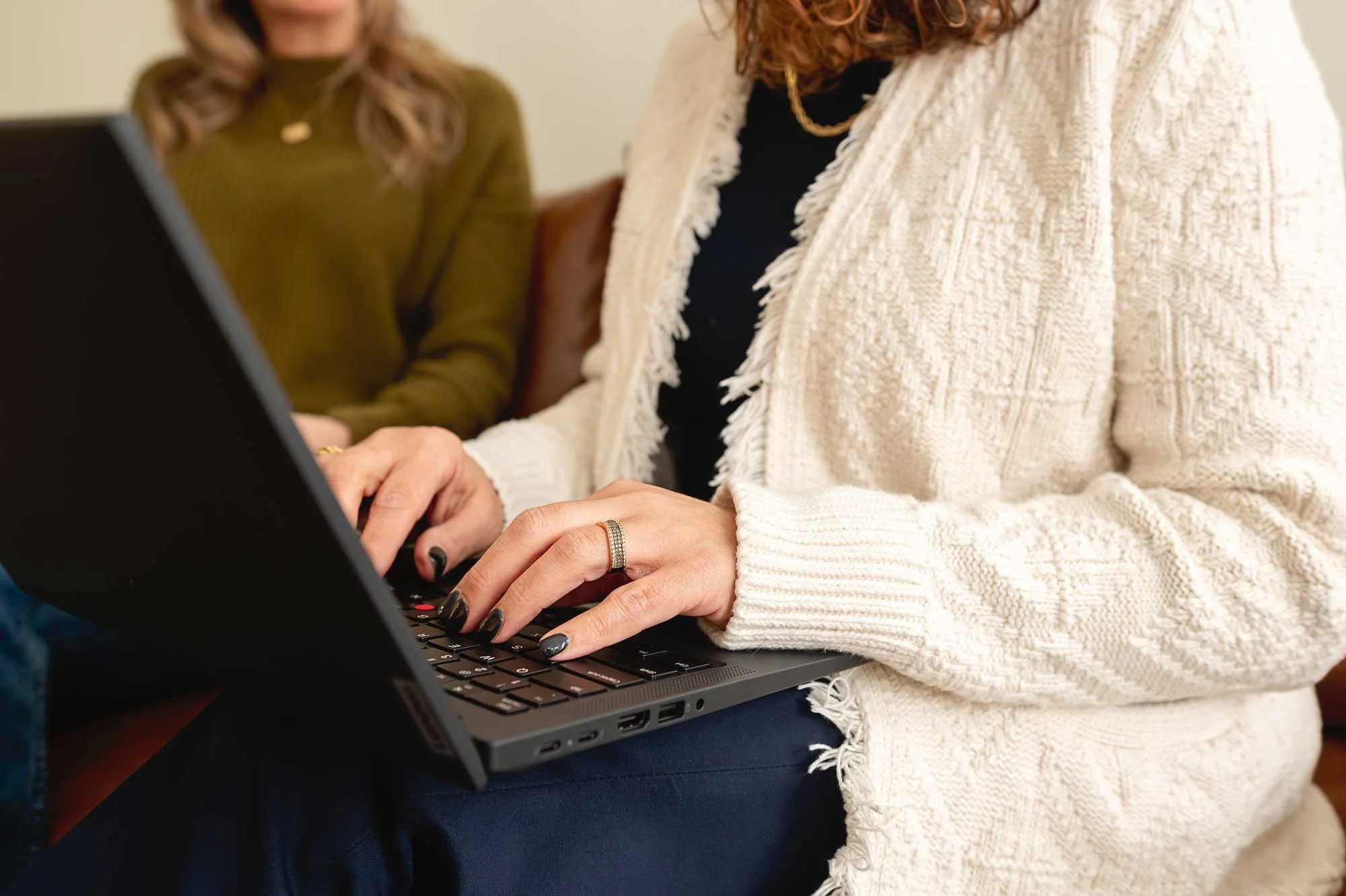 CPA working with client for tax prep