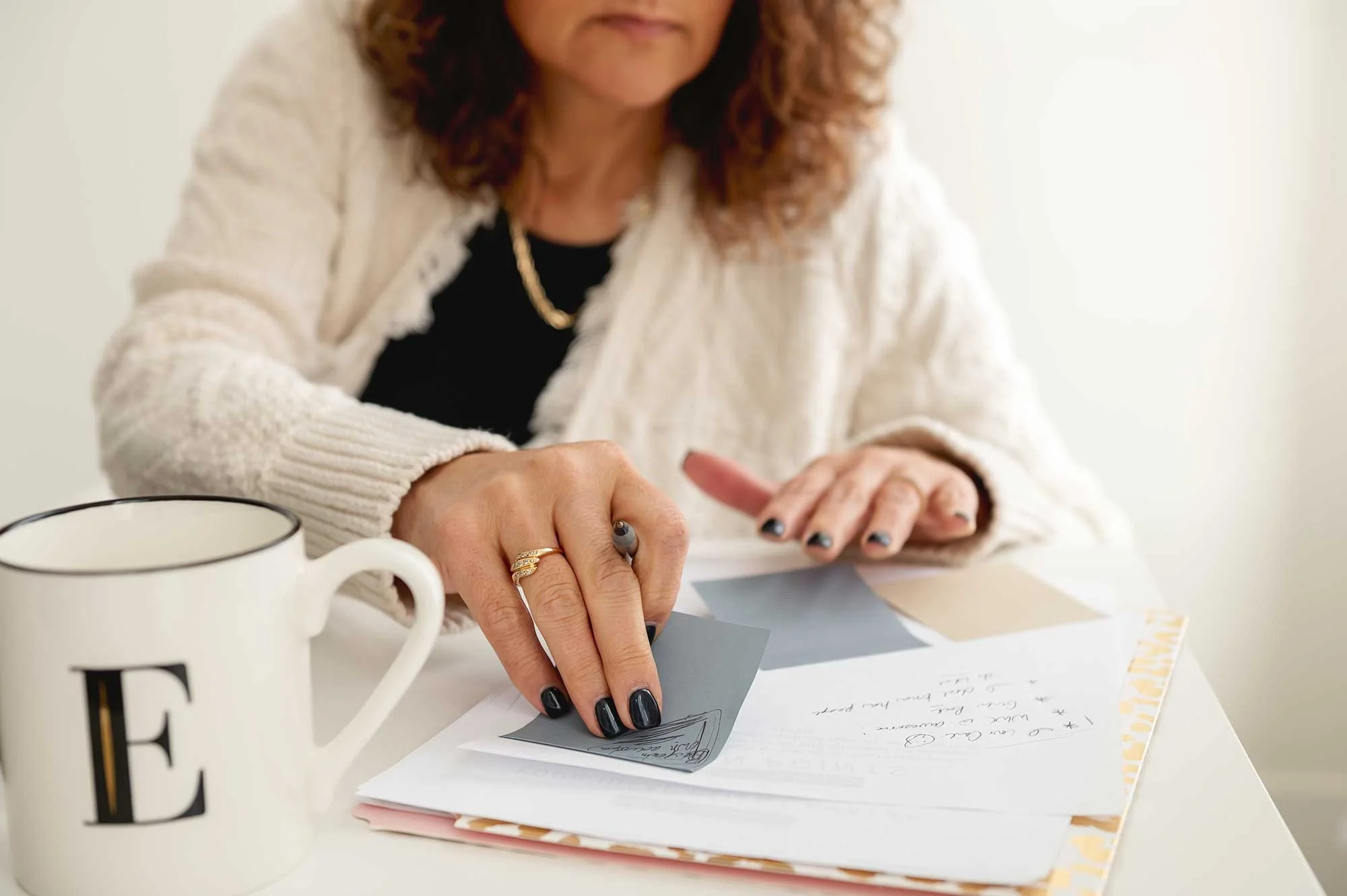 CPA looking over tax planning and financial documents