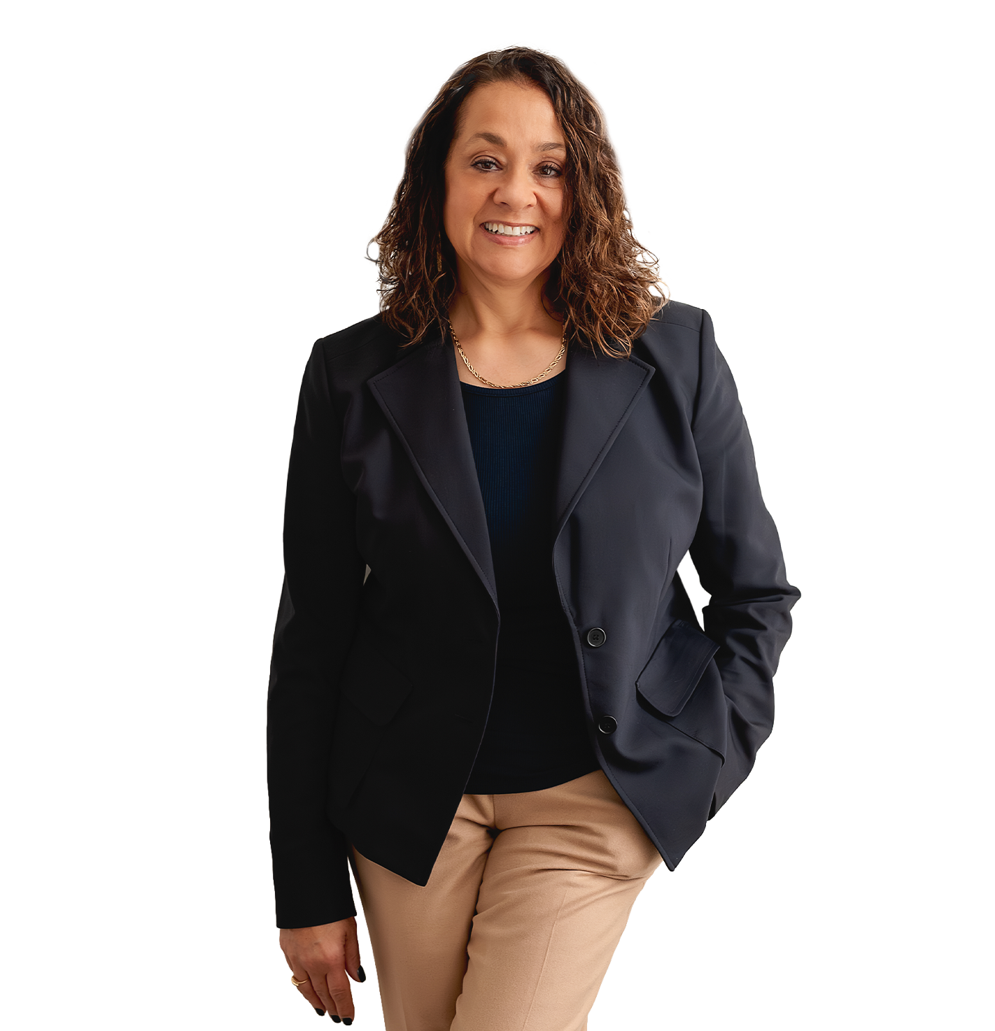 Owner of Effinity Tax and Advisory CPA smiling and serving as a trusted tax partner for small business owners and individuals