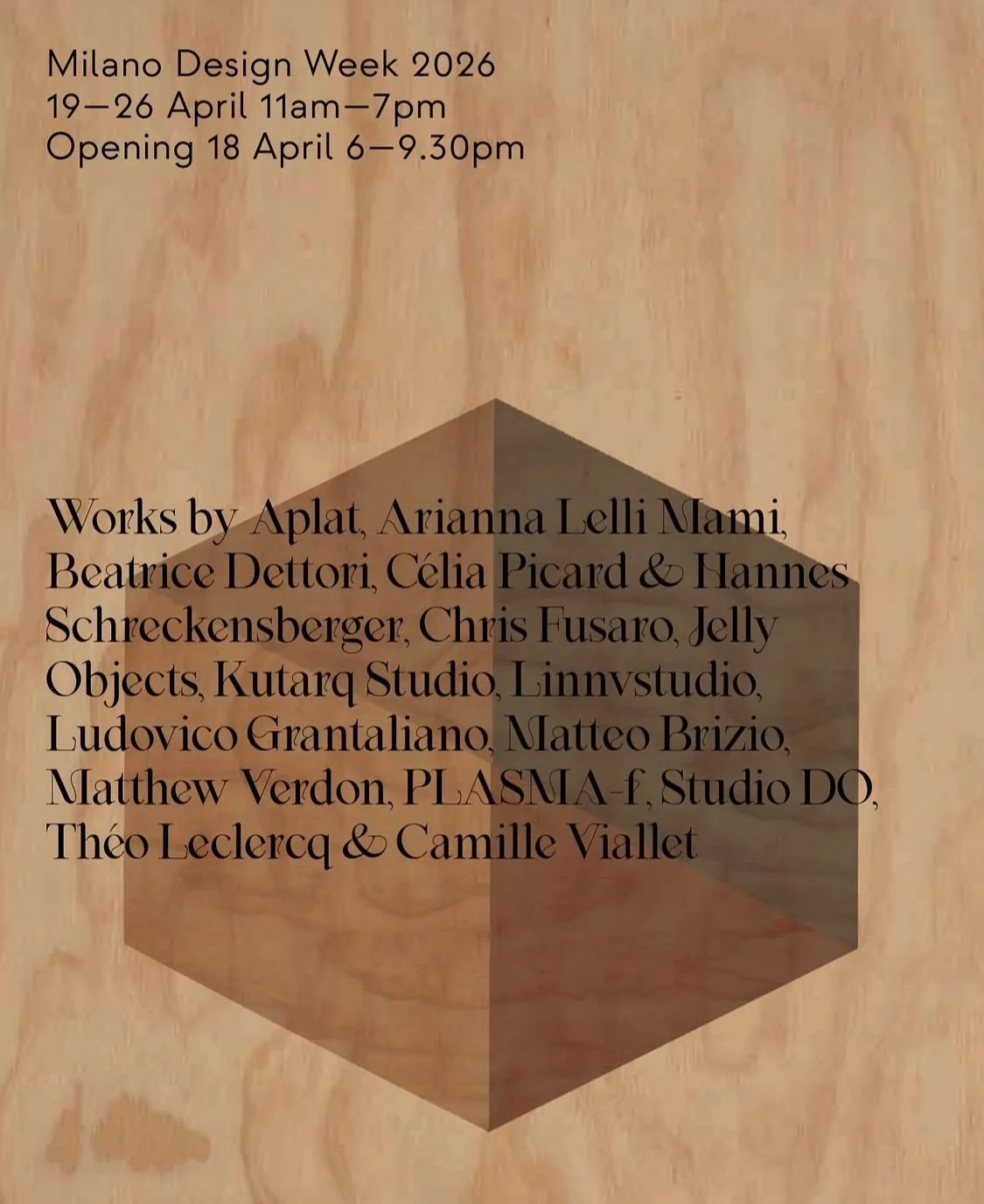 The Word is out! 

OXILIA GALLERY presents Room Studies 1 during Milano Design Week 2026. 💜

Room Studies is conceived as a series of exhibitions exploring the room as a compositional device, where objects are presented in relation to one another wi