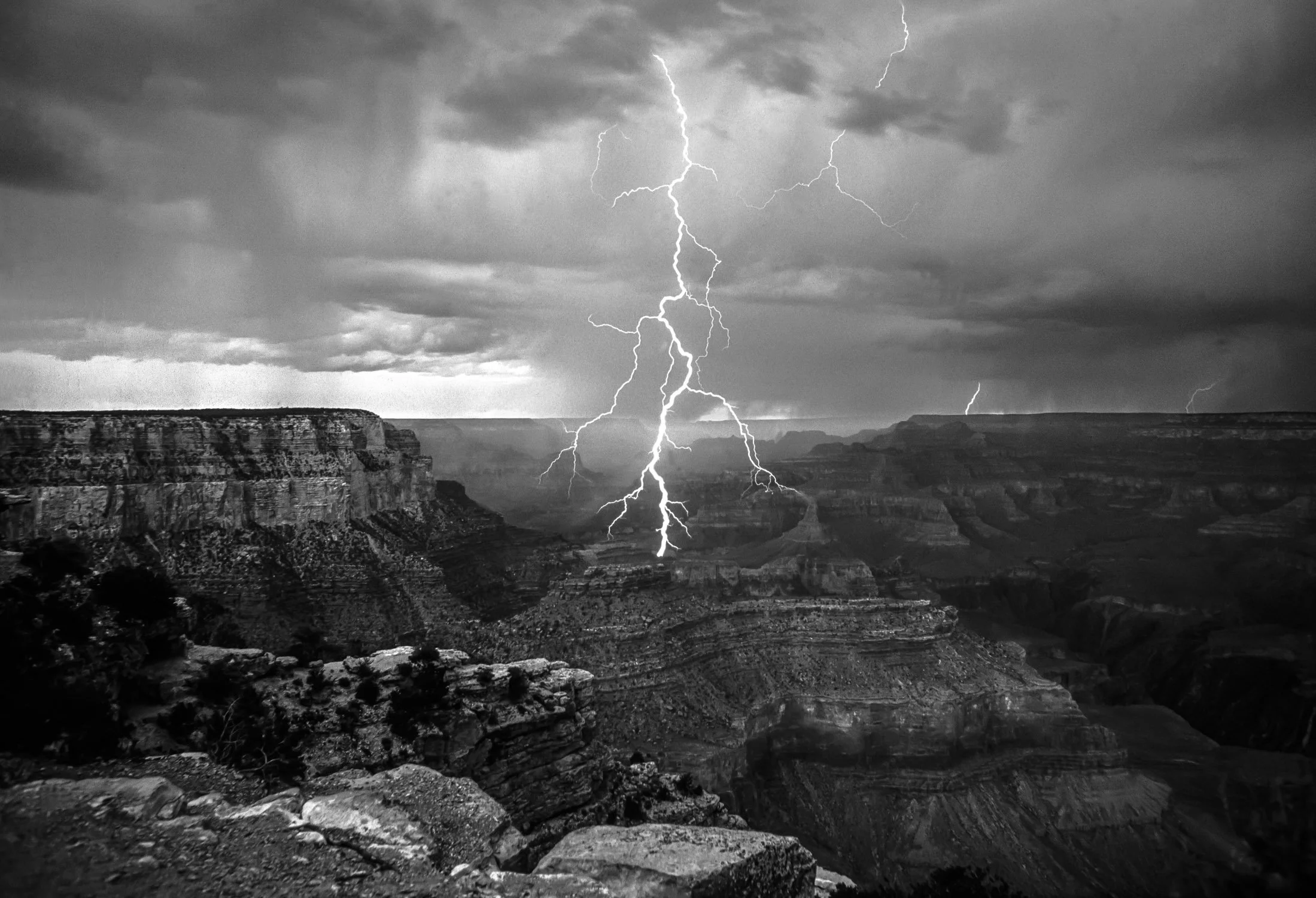 Lightning over the Grand Canyon