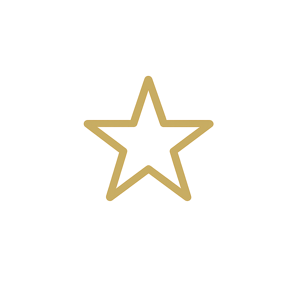 Five-star rating icon representing customer satisfaction
