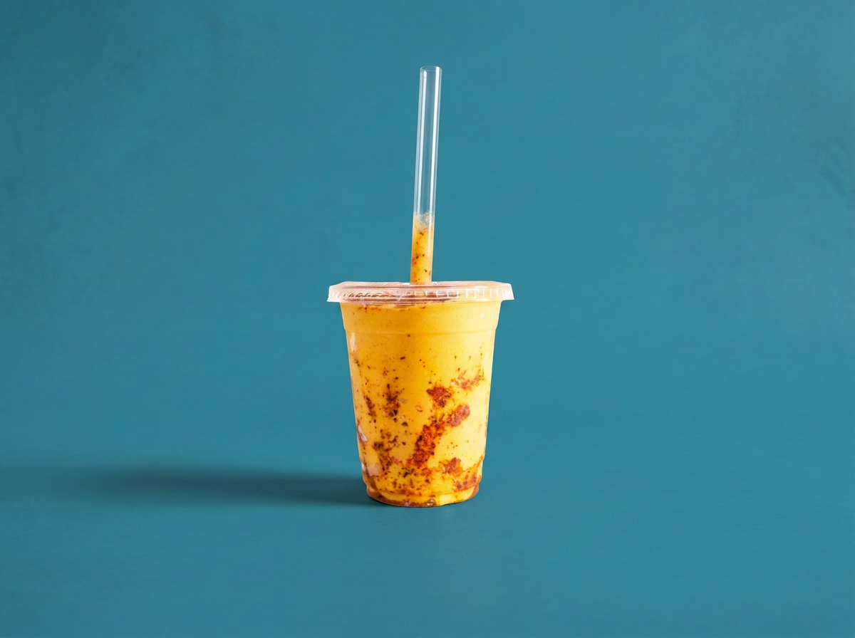 Zen Mangonada with mango, passion fruit, banana, lime, and Tajín at Zen Bowls, Montego Bay