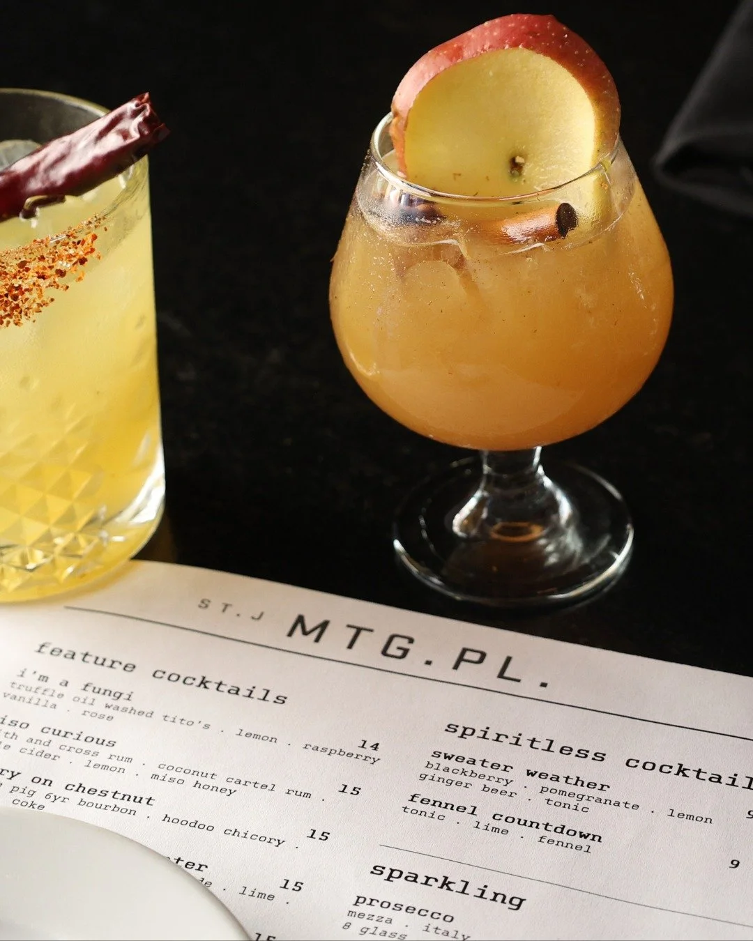 Sweet meets savory in all the right ways.

Miso Curious blends rum, apple cider, lemon, and miso honey into something unexpectedly smooth &mdash; the kind of cocktail that makes you stop mid-conversation after the first sip.

Crafted, curious, and un
