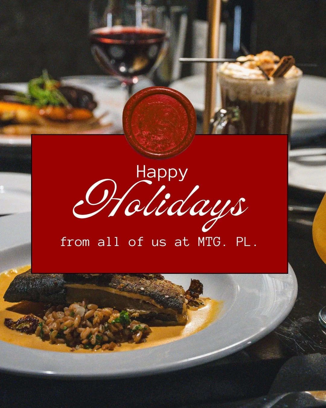 Wishing you warmth, joy, and delicious moments this holiday season from all of us at MTG. PL. Cheers!