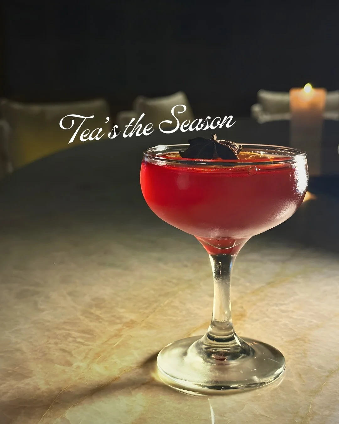 Tea&rsquo;s the Season. 

Built like a classic, steeped in something warmer. Old Forester meets black tea and maple, layered with just enough bitterness to keep things balanced and quietly indulgent.

The kind of cocktail you order once&hellip; then 