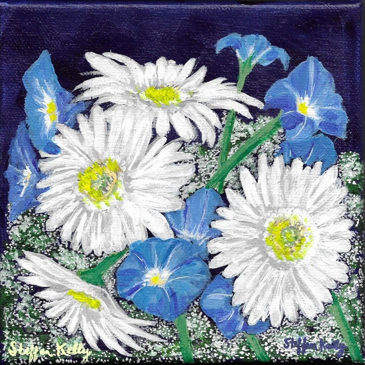 "Hope" Original Acrylic Painting - 6 x 6 x 1.5"