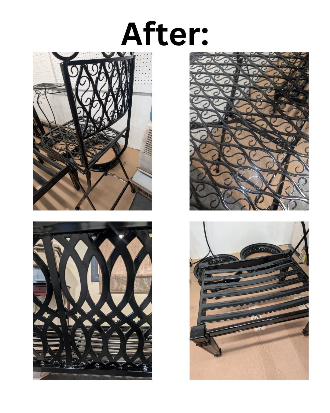 Gloss Black Patio Furniture - After