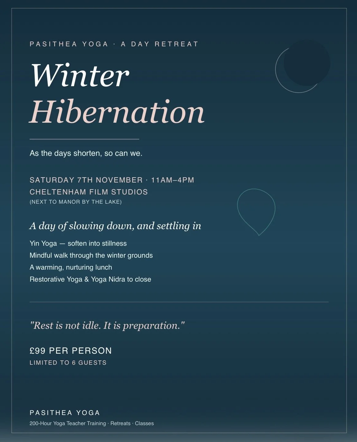 Day Retreat — Winter Hibernation