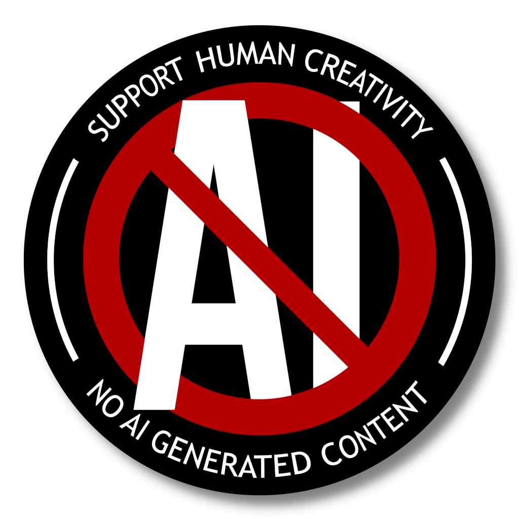 STICKER - No AI!