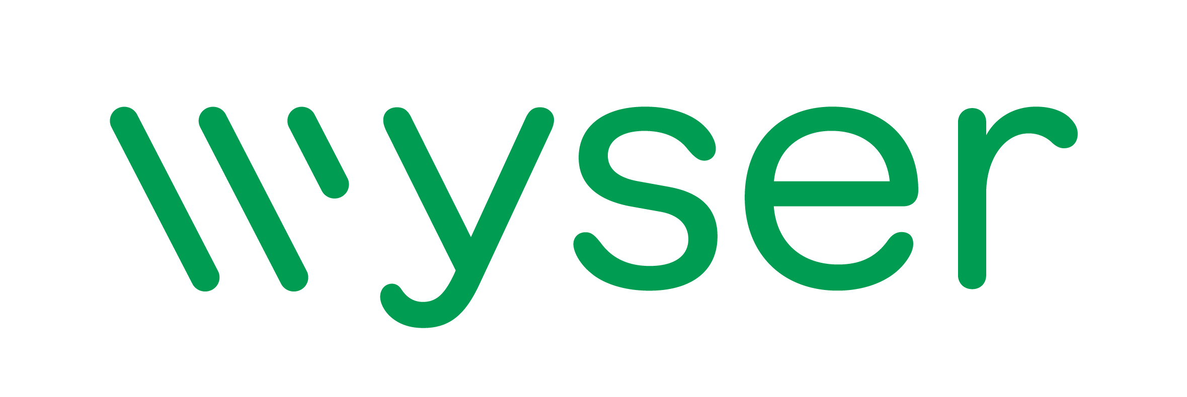 HYVEE logo in green text with a black background