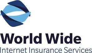 Logo of World Wide Internet Insurance Services with a stylized globe and band design.