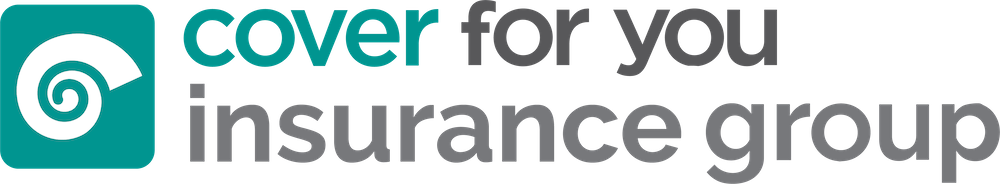 Cover for You Insurance Group logo with teal square and spiral design next to black and gray text