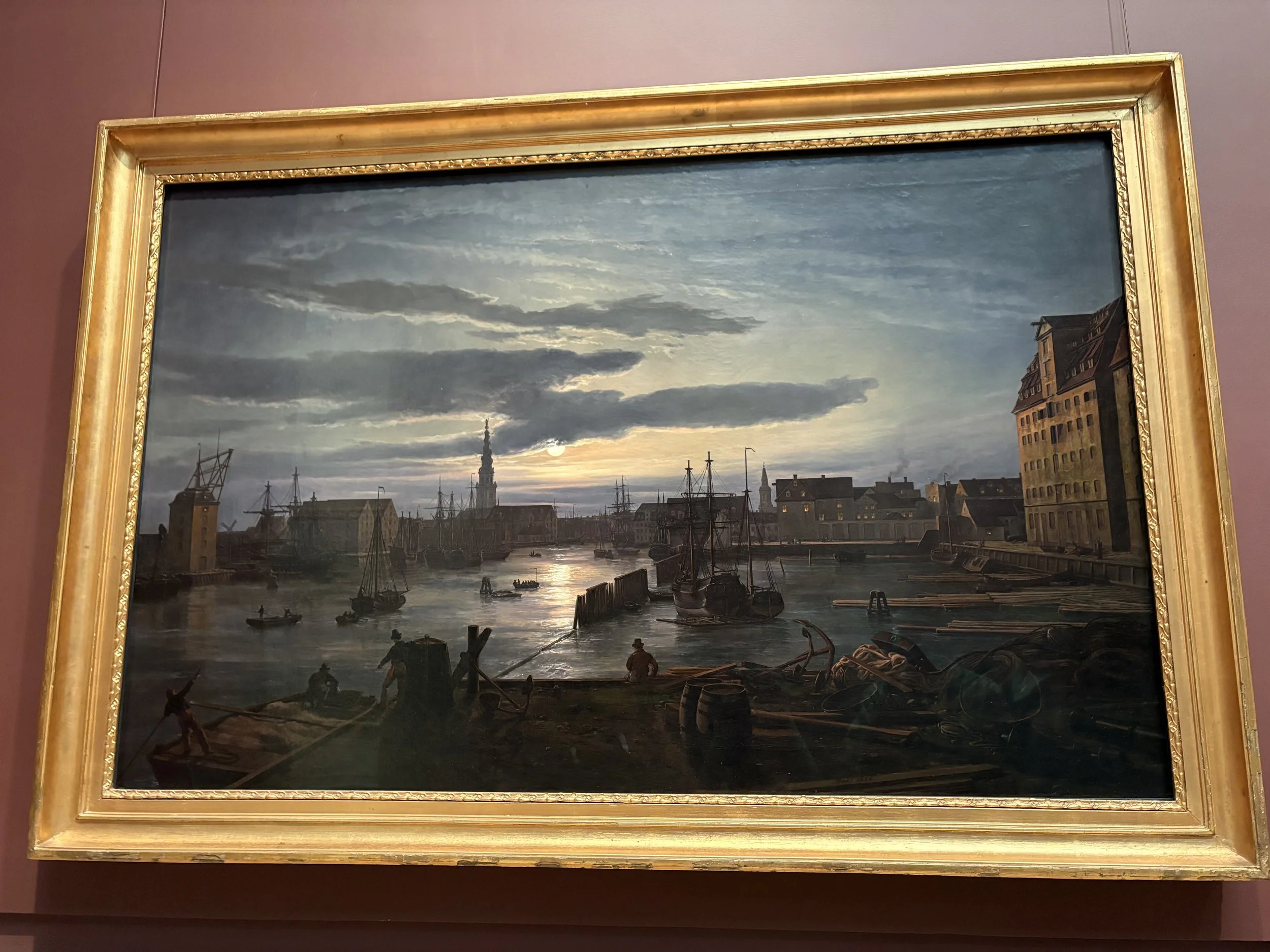 Trip to The MET: Copenhagen Harbor by Moonlight