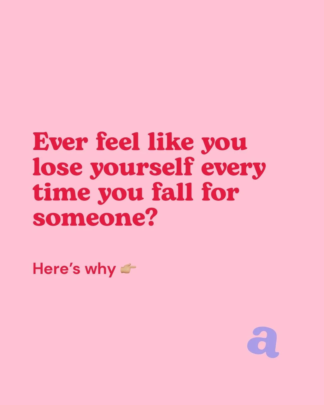 This one&rsquo;s for every woman who&rsquo;s looked up mid-relationship and wondered where the f^ck she went 🩷

Losing yourself in relationships is one of the most common patterns I see in my therapy room. And it&rsquo;s also one of the most misunde