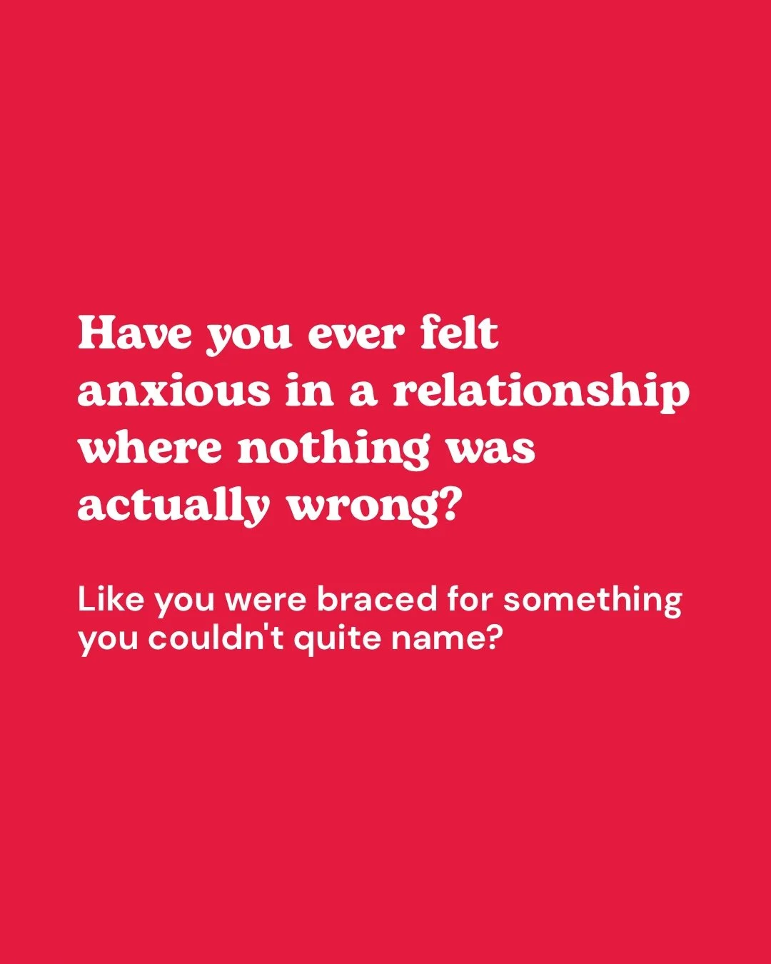 If your relationship anxiety has never quite made sense to you, swipe through this 👆🏼

Most of the women I work with have spent years trying to manage anxiety that isn&rsquo;t actually anxiety. 

It&rsquo;s often anger and they learned, very early 