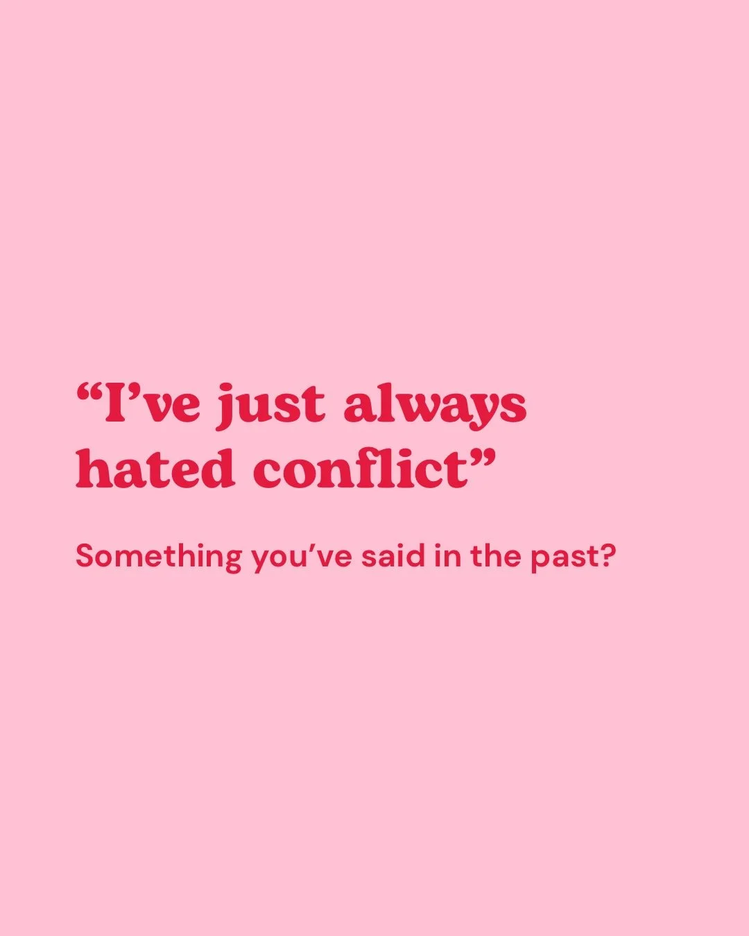 Has conflict always felt like something to run away from? 🏃🏻&zwj;♀️

Whether it&rsquo;s tears of frustration, avoiding disagreement at any cost, or shutting down altogether, it makes sense when you understand where it came from. 

And understanding